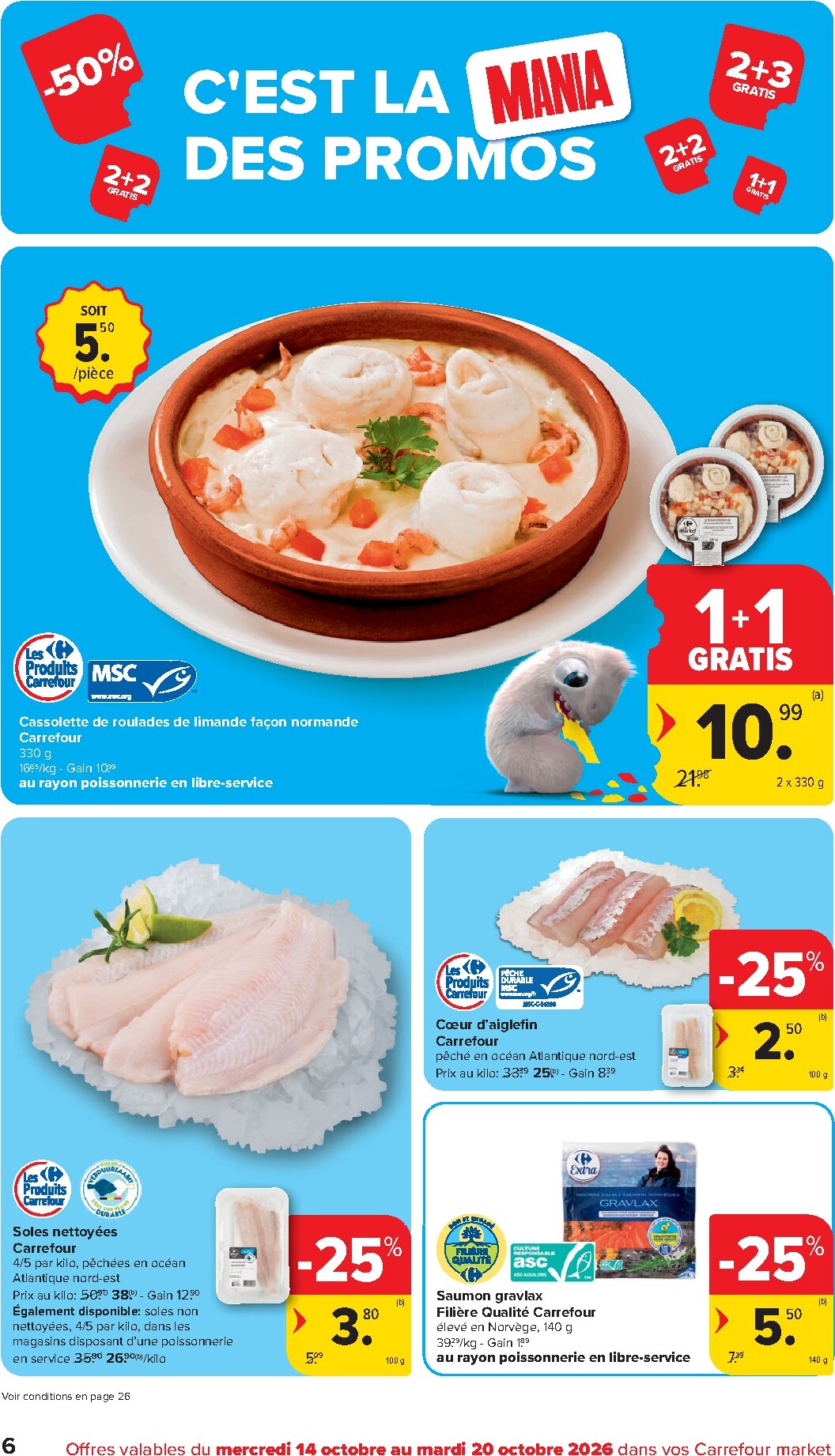 carrefour - Carrefour - Market Promotions de la semaine folder voor volgende week van woensdag 14/10/2026 tot dinsdag 20/10/2026 - page: 6