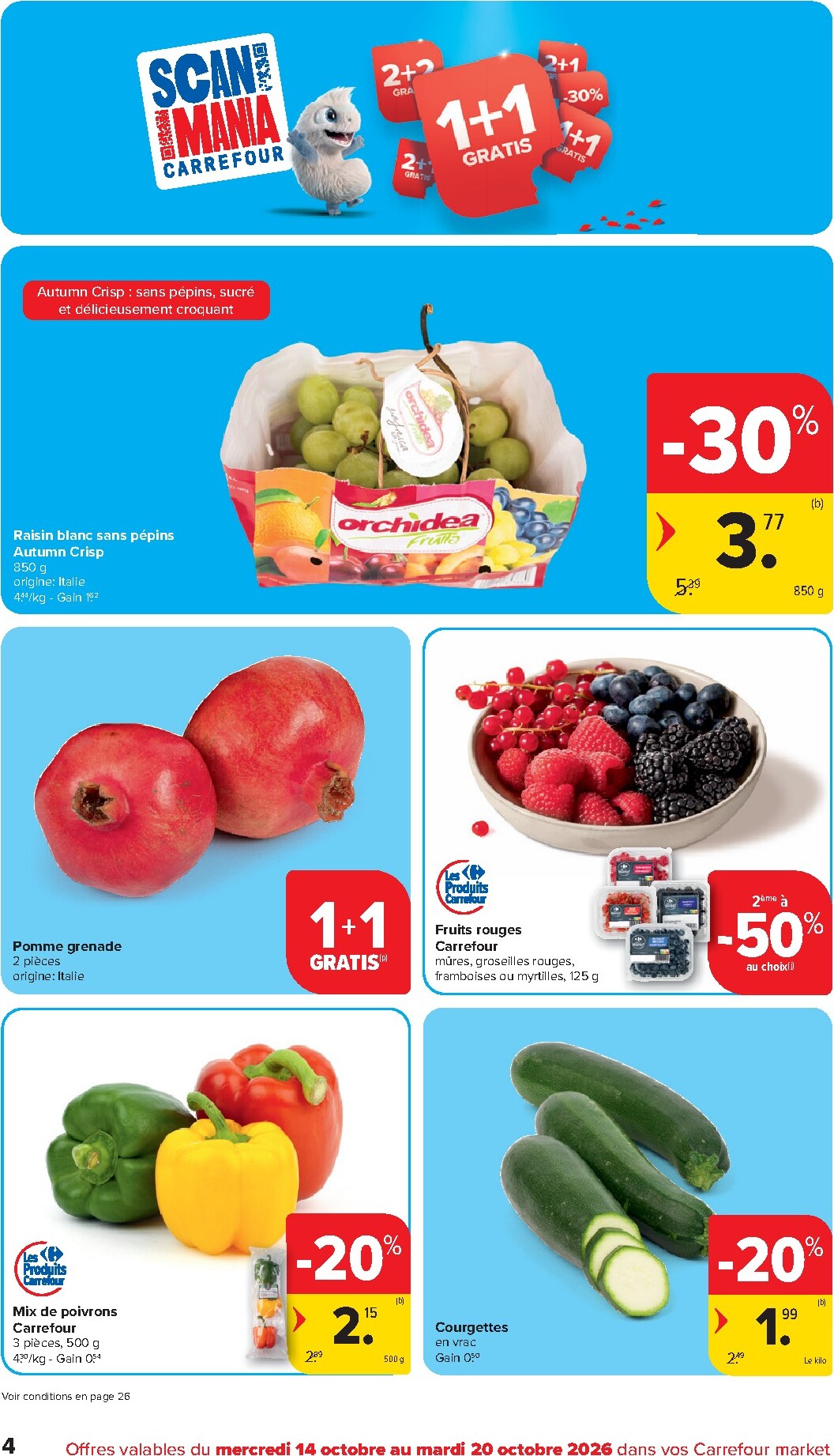 carrefour - Carrefour - Market Promotions de la semaine folder voor volgende week van woensdag 14/10/2026 tot dinsdag 20/10/2026 - page: 4