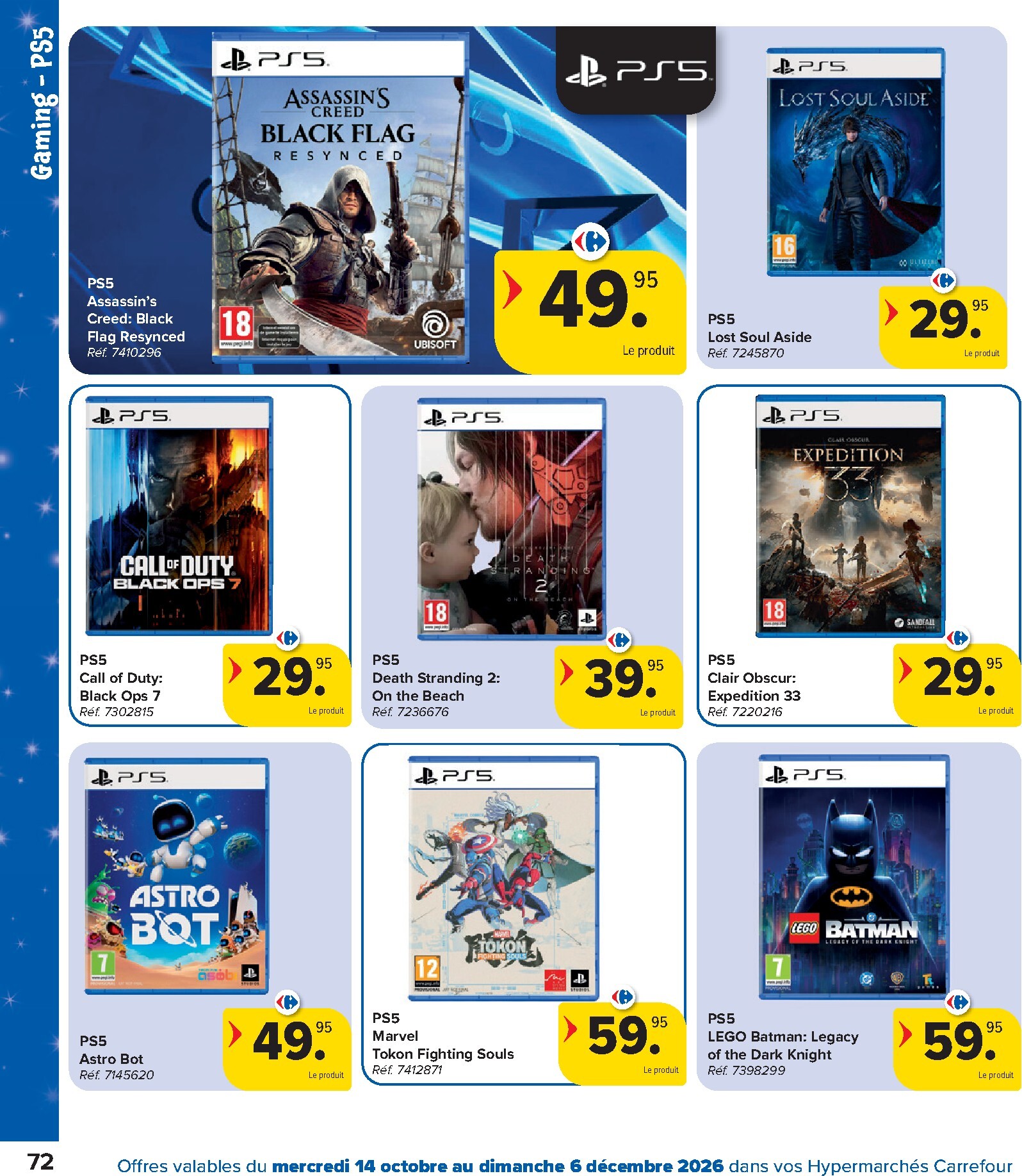 carrefour - Carrefour - Catalogue Jouets folder voor volgende week van woensdag 14/10/2026 tot zondag 06/12/2026 - page: 72