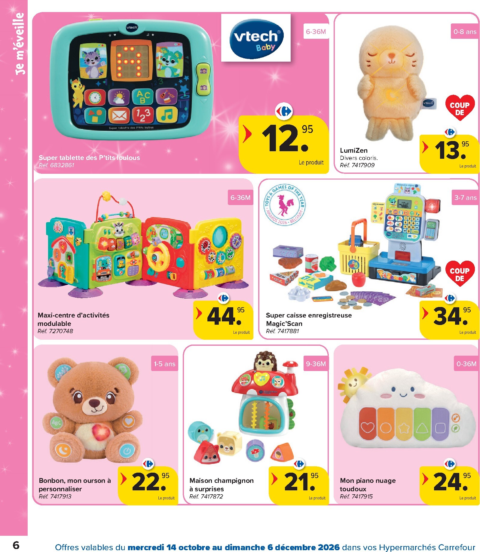 carrefour - Carrefour - Catalogue Jouets folder voor volgende week van woensdag 14/10/2026 tot zondag 06/12/2026 - page: 6