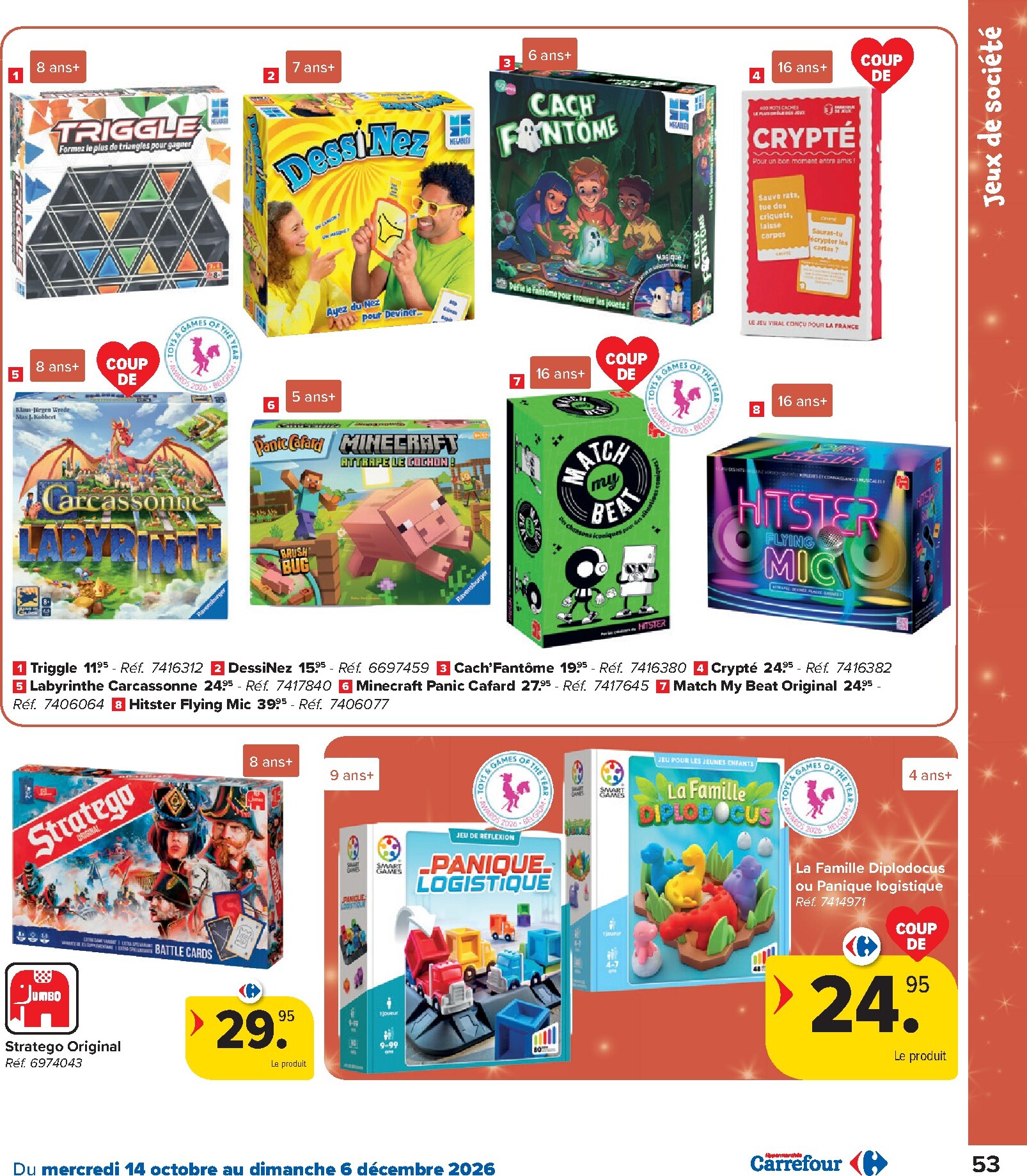carrefour - Carrefour - Catalogue Jouets folder voor volgende week van woensdag 14/10/2026 tot zondag 06/12/2026 - page: 53