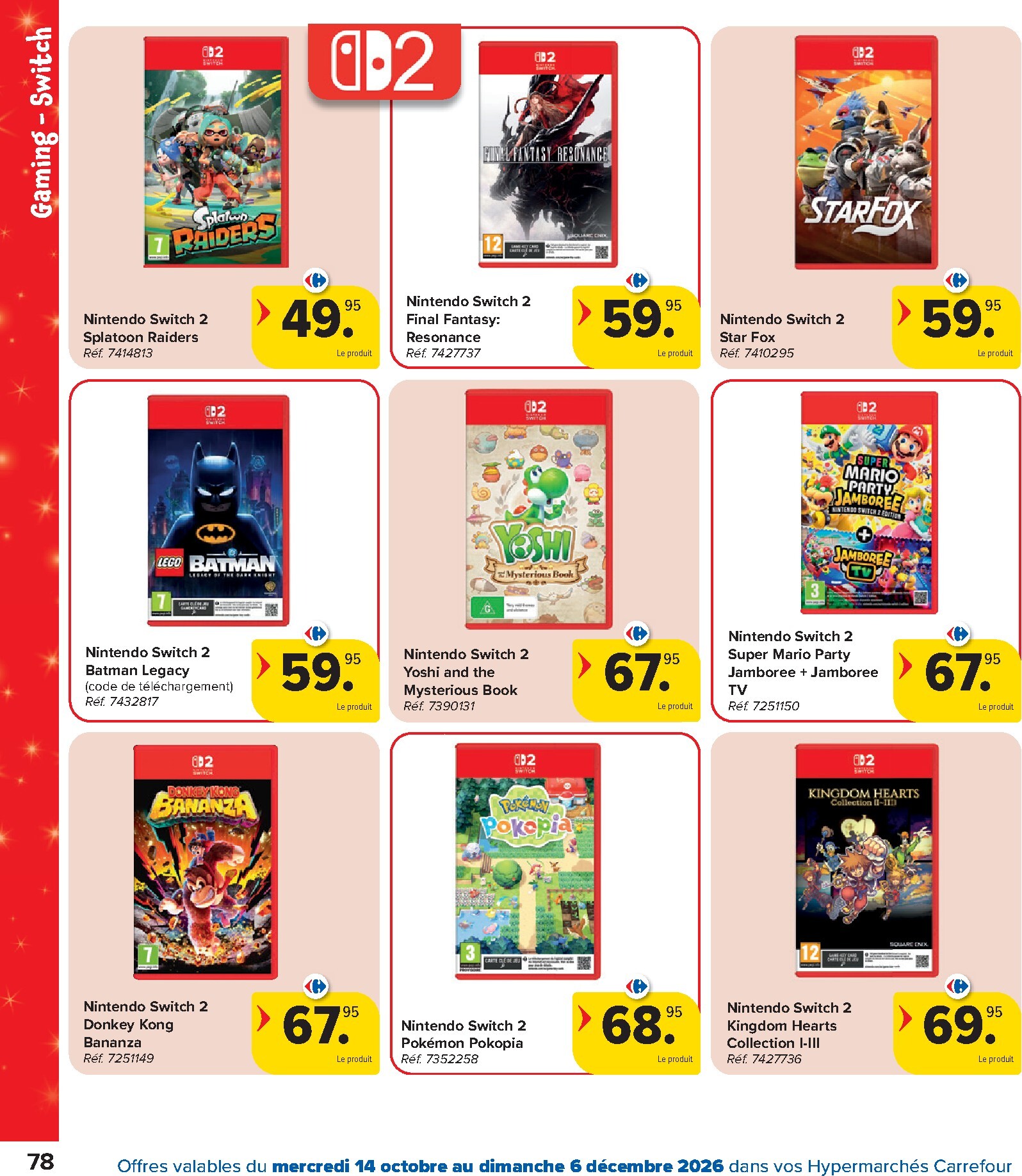 carrefour - Carrefour - Catalogue Jouets folder voor volgende week van woensdag 14/10/2026 tot zondag 06/12/2026 - page: 78