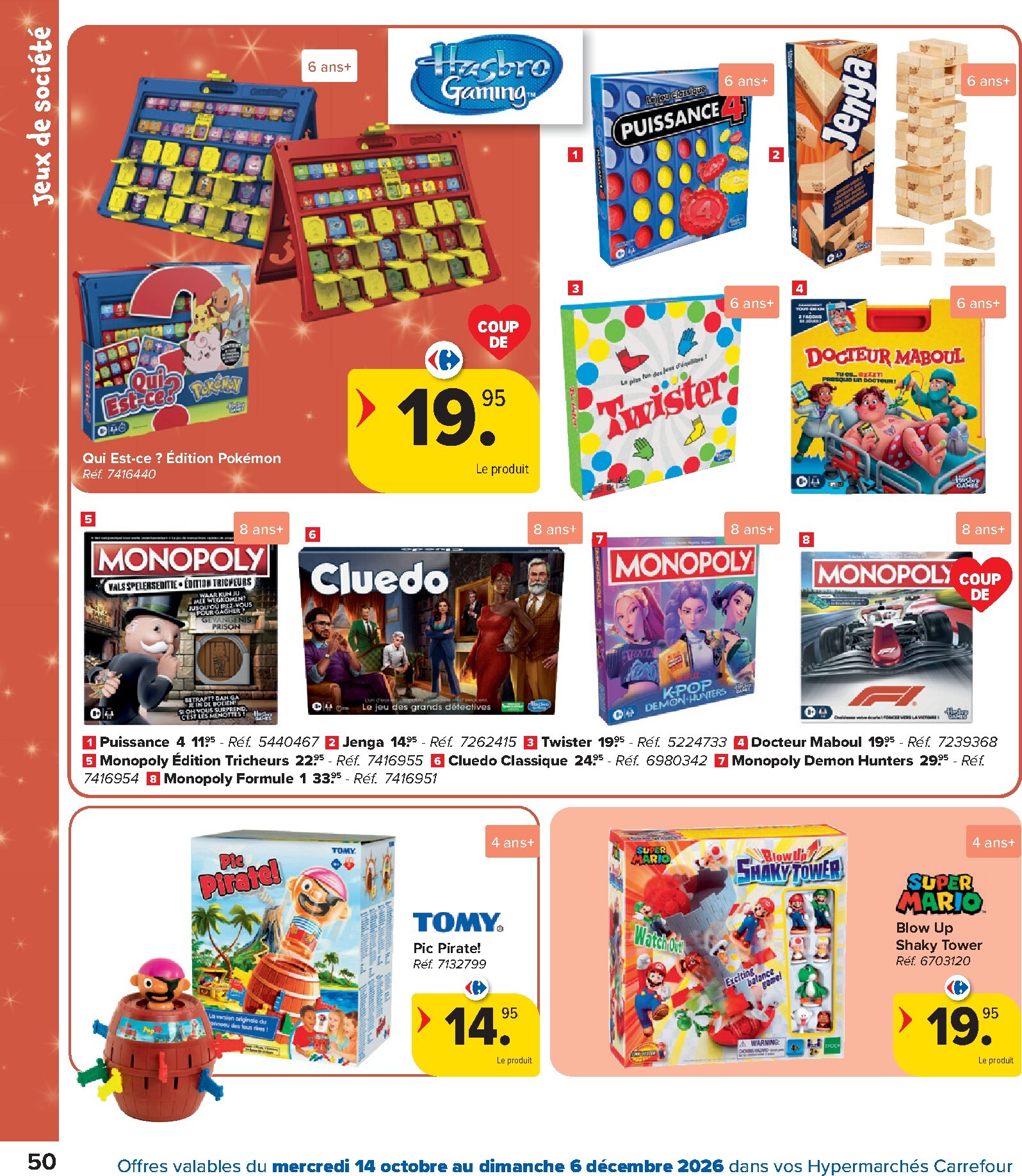 carrefour - Carrefour - Catalogue Jouets folder voor volgende week van woensdag 14/10/2026 tot zondag 06/12/2026 - page: 50