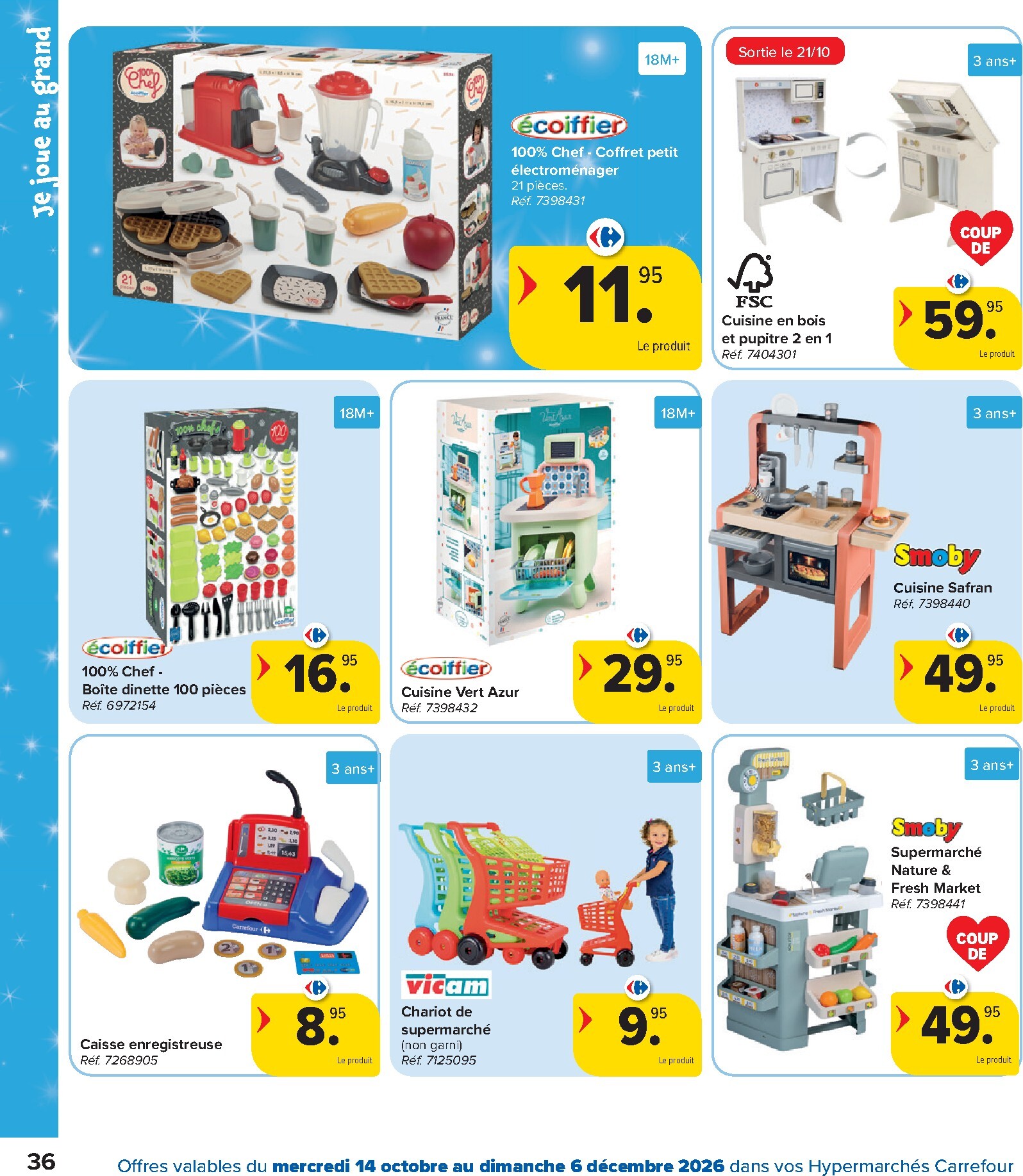 carrefour - Carrefour - Catalogue Jouets folder voor volgende week van woensdag 14/10/2026 tot zondag 06/12/2026 - page: 36