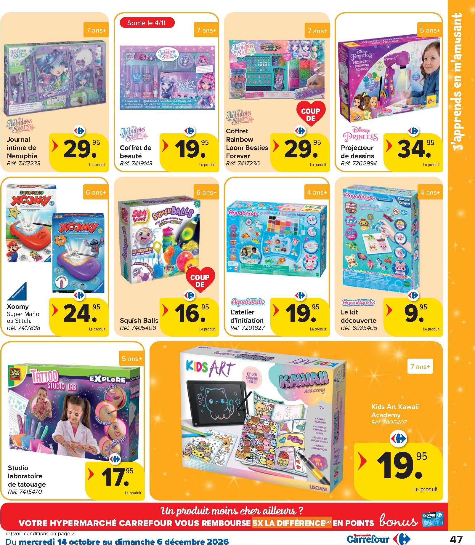 carrefour - Carrefour - Catalogue Jouets folder voor volgende week van woensdag 14/10/2026 tot zondag 06/12/2026 - page: 47