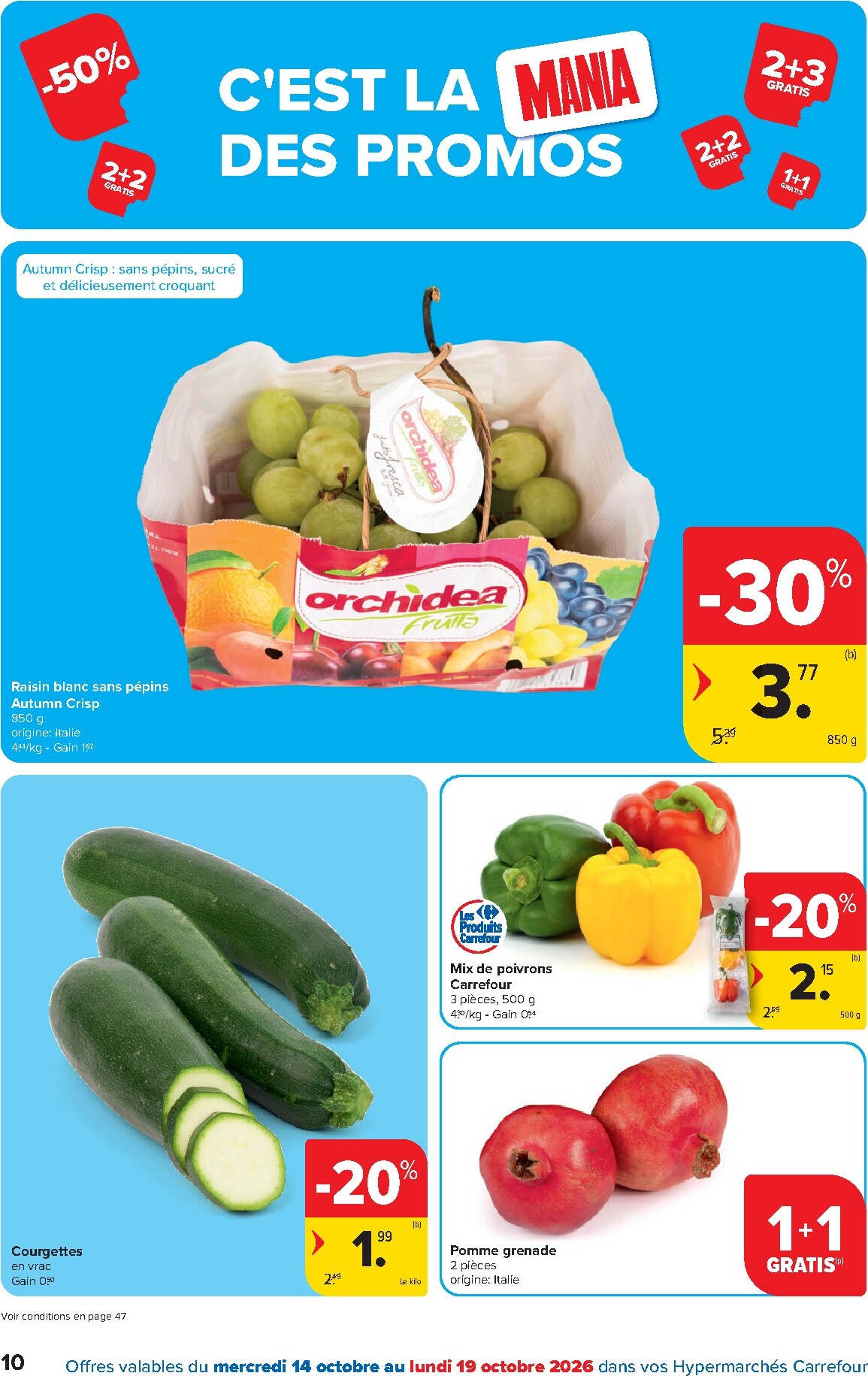 carrefour - Carrefour folder voor volgende week van woensdag 14/10/2026 tot maandag 26/10/2026 - page: 10