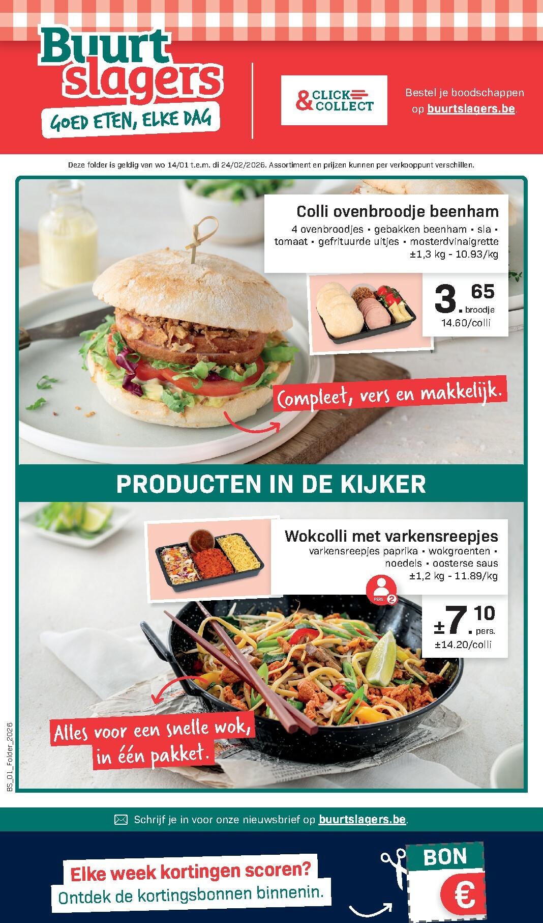 buurtslagers - De Buurtslagers folder geldig vanaf 14/01 t/m 24/02