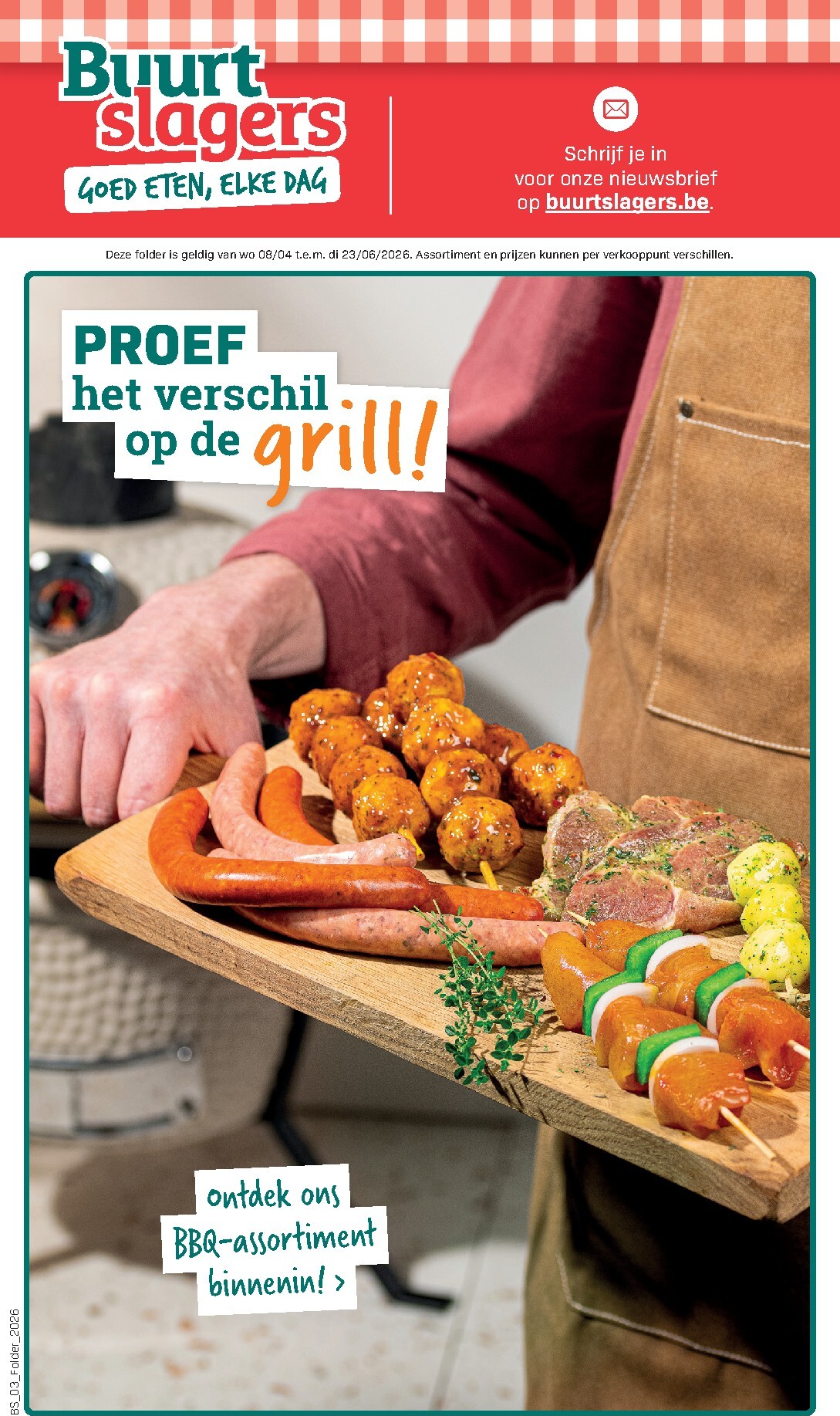 buurtslagers - Huidige Buurtslagers folder geldig van woensdag 08/04/2026 tot dinsdag 23/06/2026