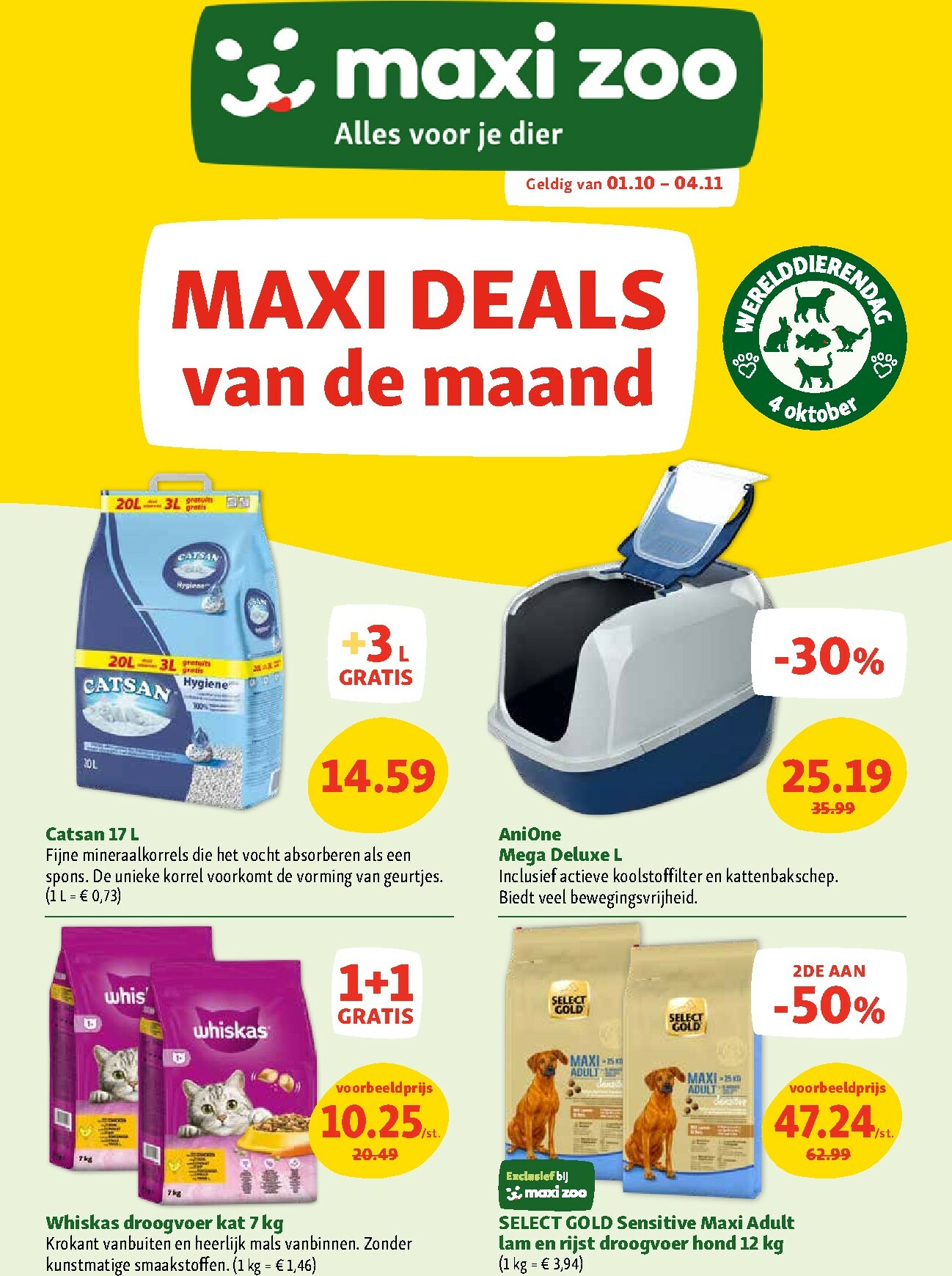 maxizoo - Maxizoo folder geldig vanaf 01/10 - 04/11