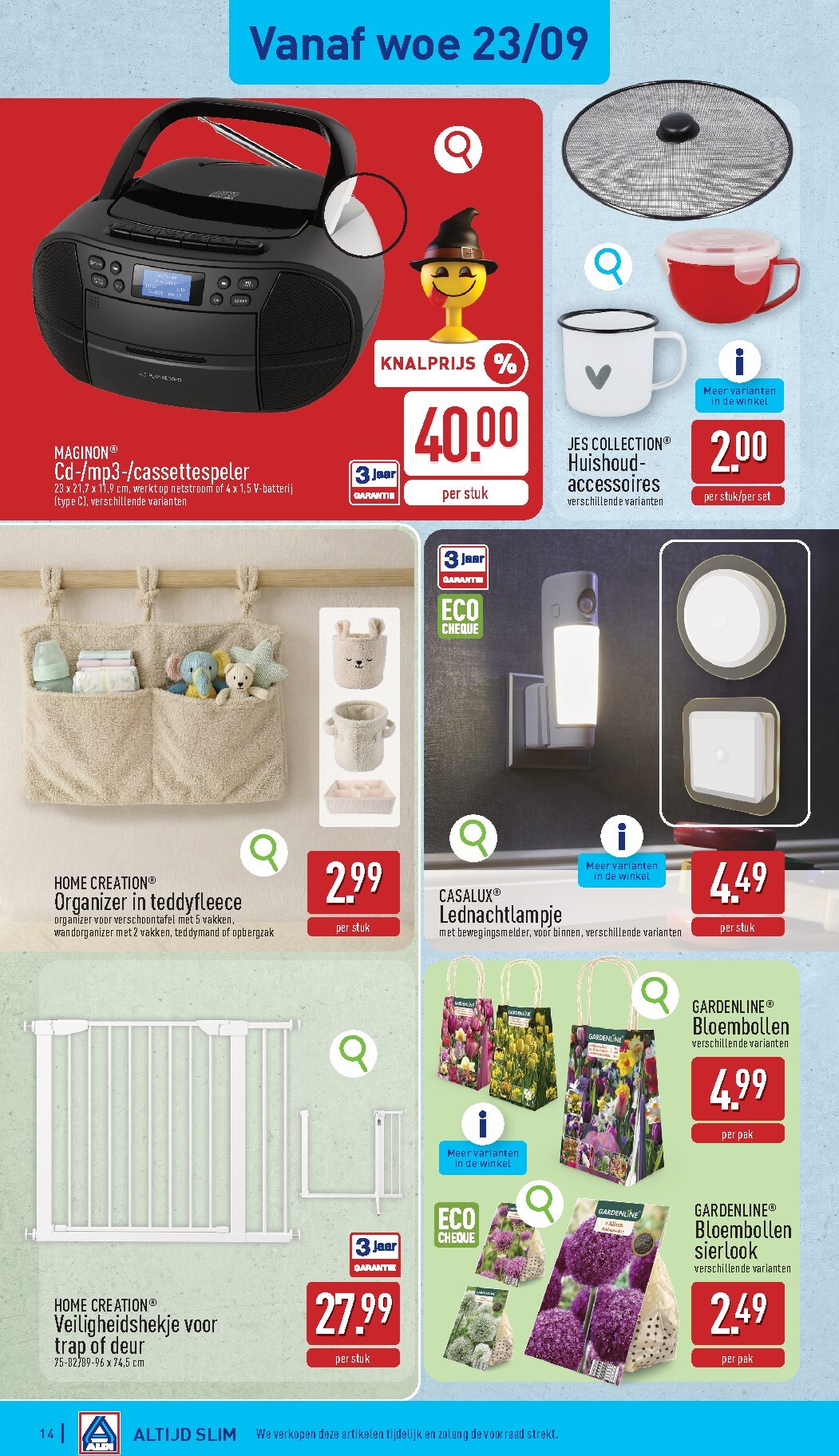 aldi - Huidige ALDI folder geldig van maandag 21/09/2026 tot zaterdag 26/09/2026 - page: 14