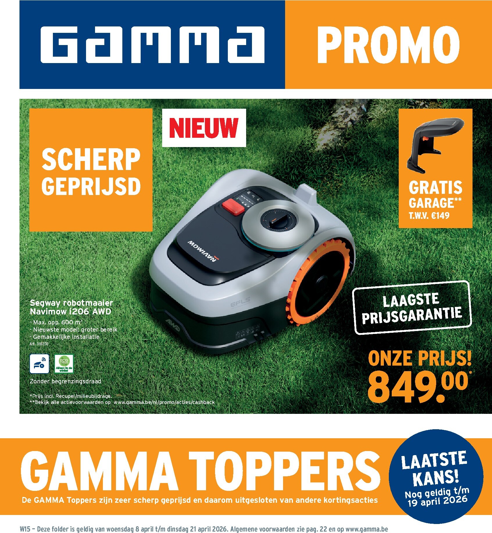 gamma - Huidige Gamma folder geldig van woensdag 08/04/2026 tot dinsdag 21/04/2026