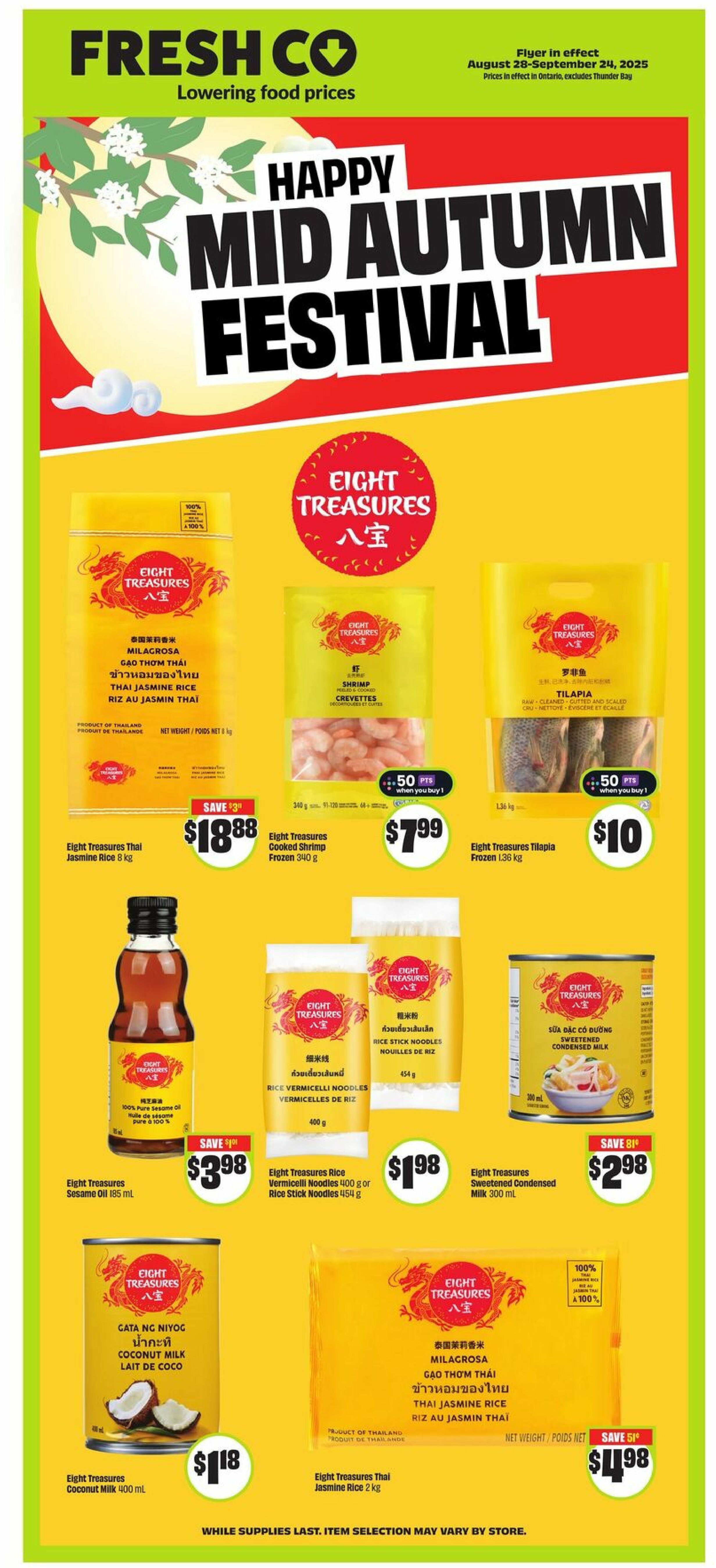 chalo-freshco - CHALO FreshCo - Mid Autumn Festival flyer valid from 08-28 - 09-24
