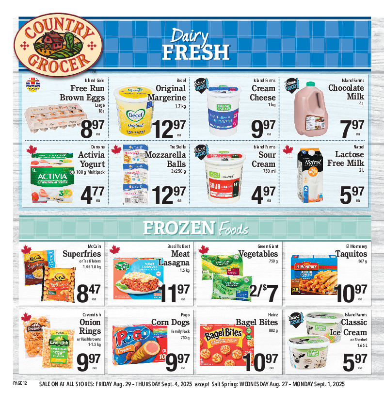 country-grocer - Country Grocer flyer valid from 08-29 - 09-04 - page: 12