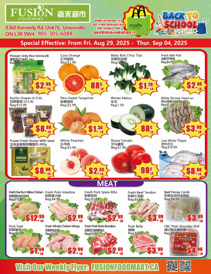 fusion-supermarket - Fusion Supermarket - Markham flyer valid from 08-29 - 09-04