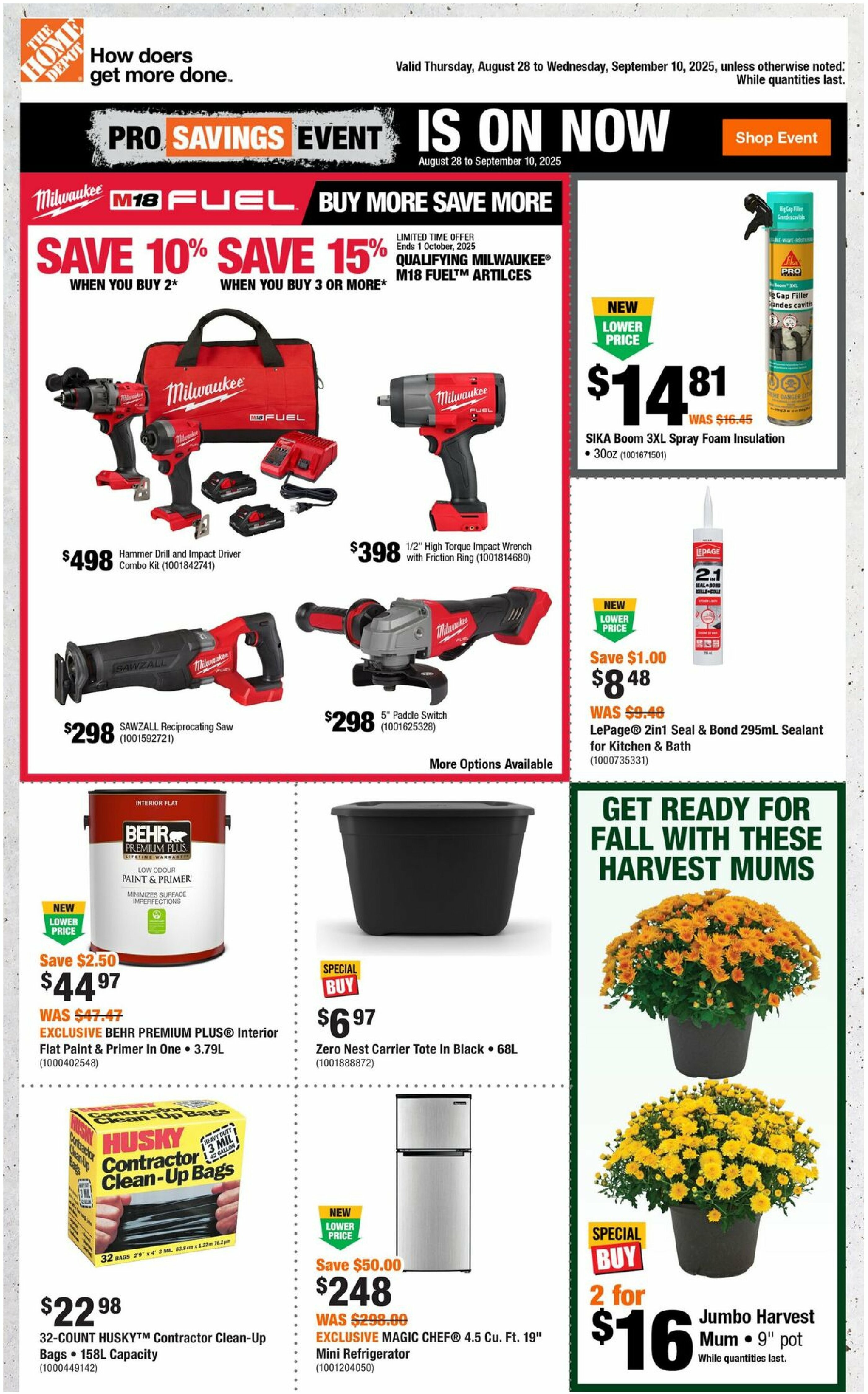 home-depot - Home Depot flyer valid from 08-28 - 09-10 - page: 1