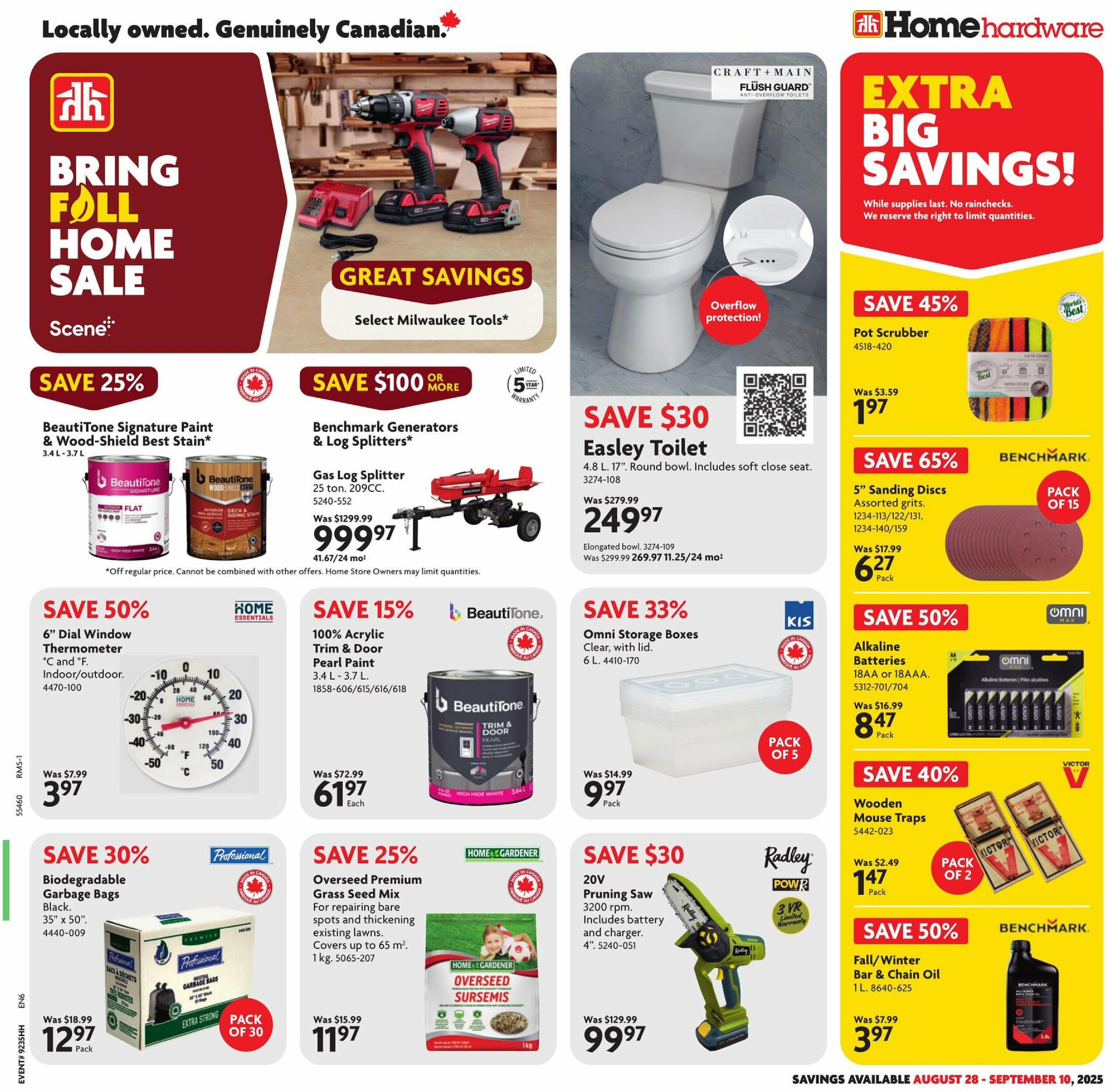 home-hardware - Home Hardware flyer valid from 08-28 - 09-10 - page: 1