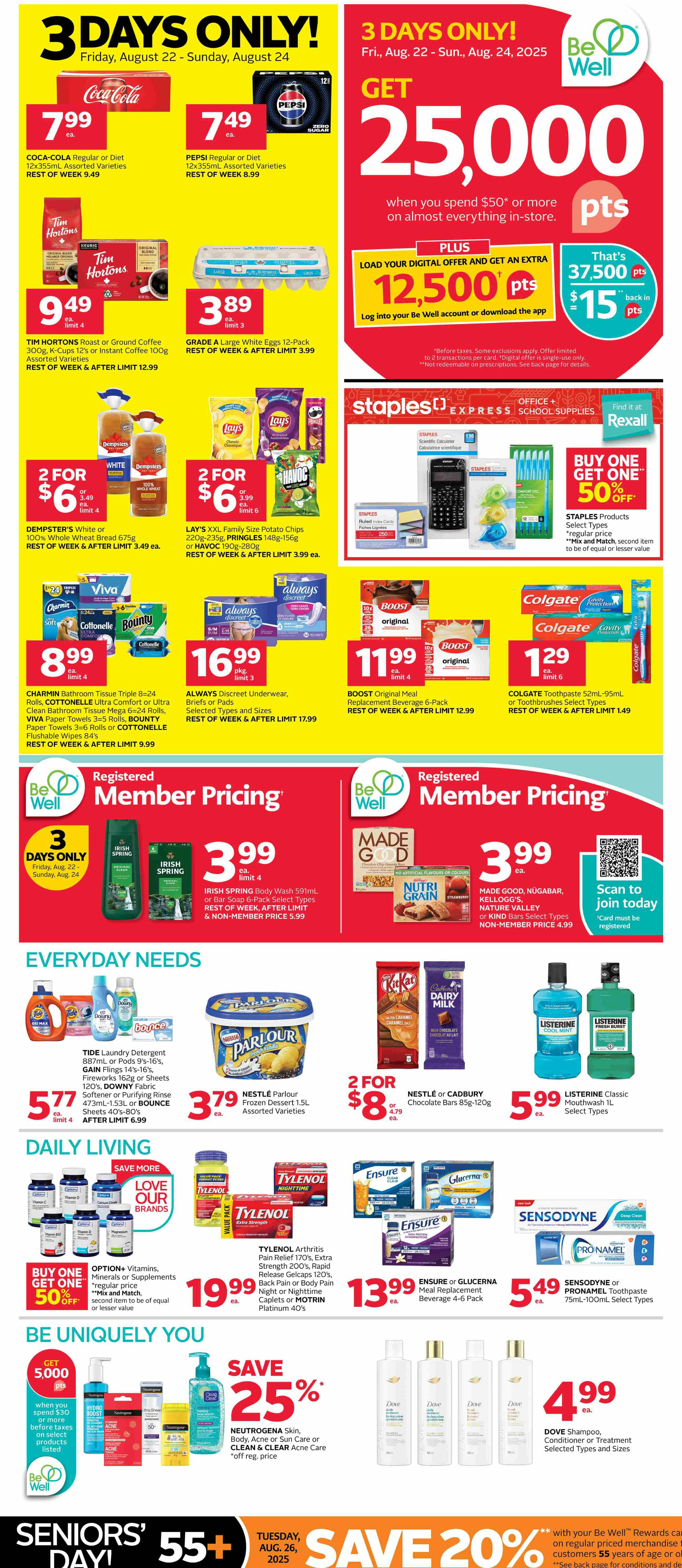 rexall - Rexall flyer valid from 08-22 - 08-28 - page: 1