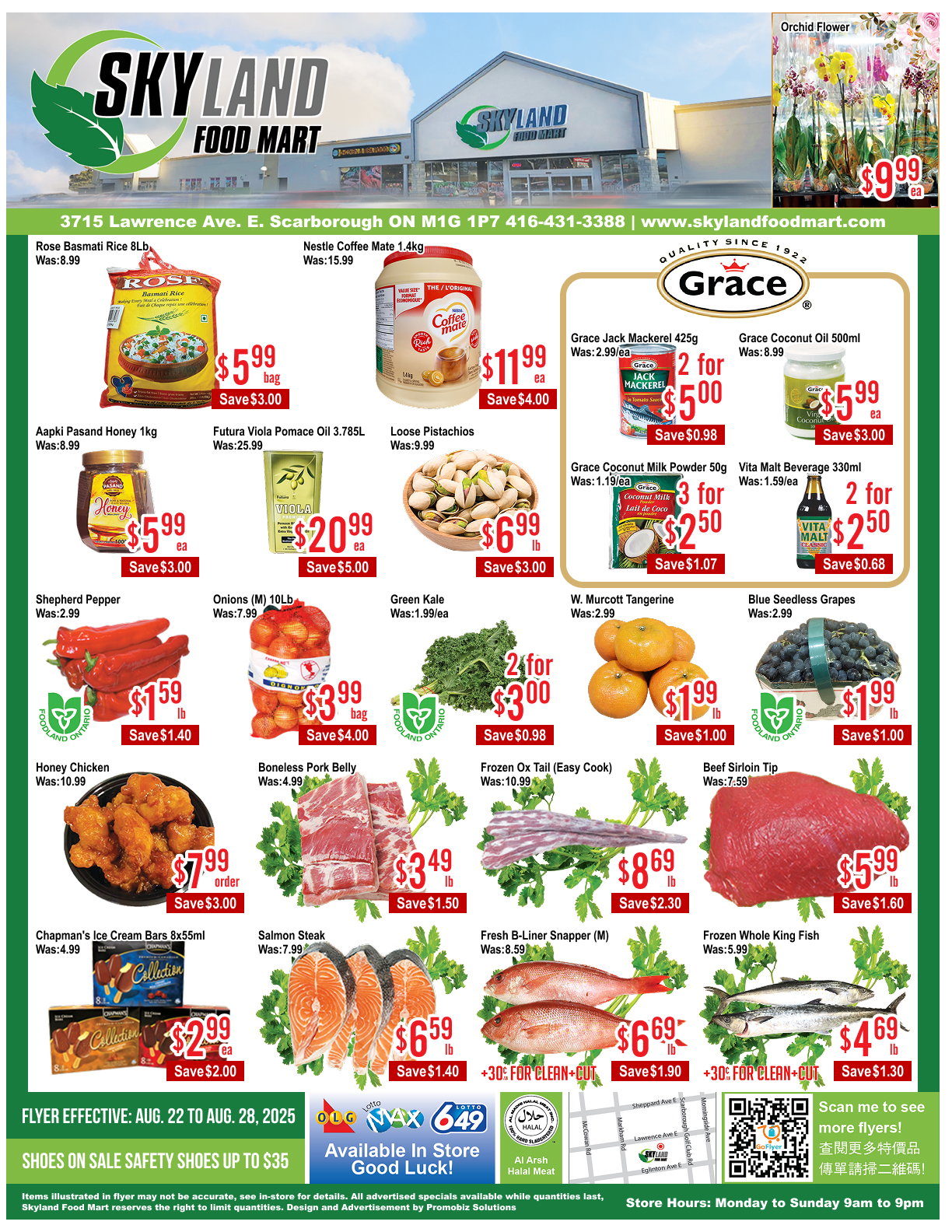 skyland-food-mart - Skyland Food Mart flyer valid from 08-22 - 08-28 - page: 1