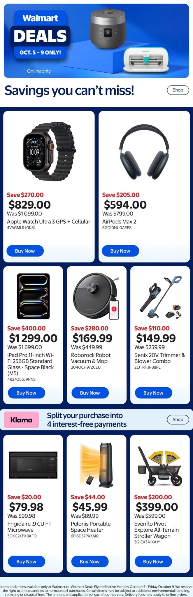 walmart - Walmart - Deals Flyer Valid from 2026-10-05 to 2026-10-09