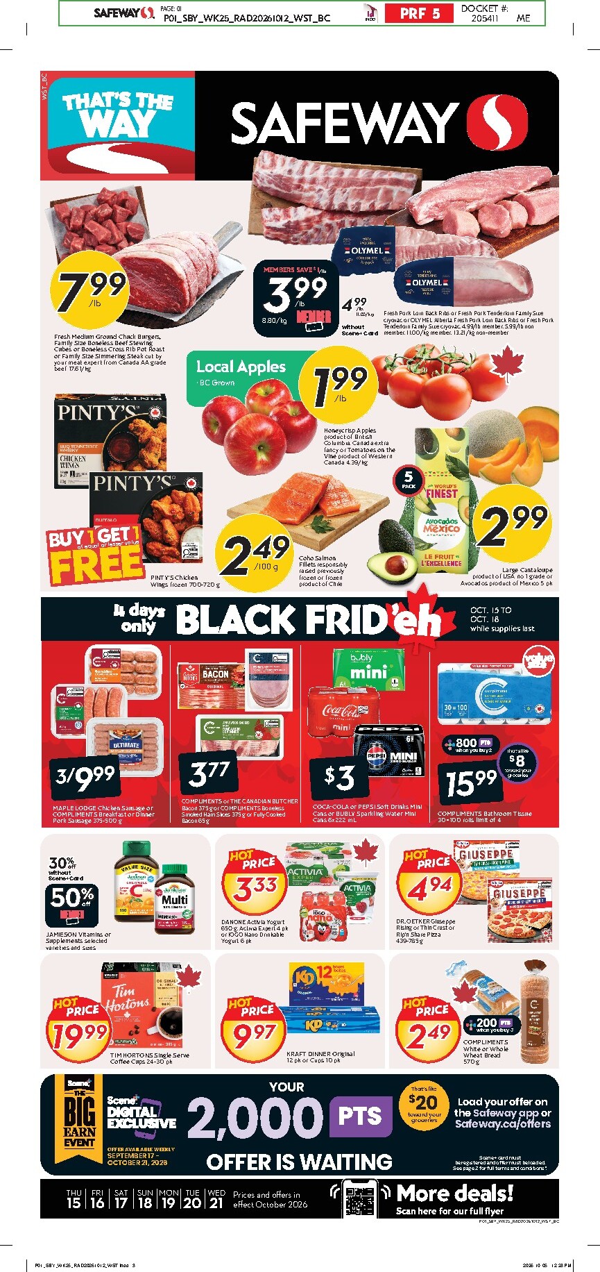 safeway - New Safeway Flyer for This Week – 2026-10-15 to 2026-10-21 - page: 1