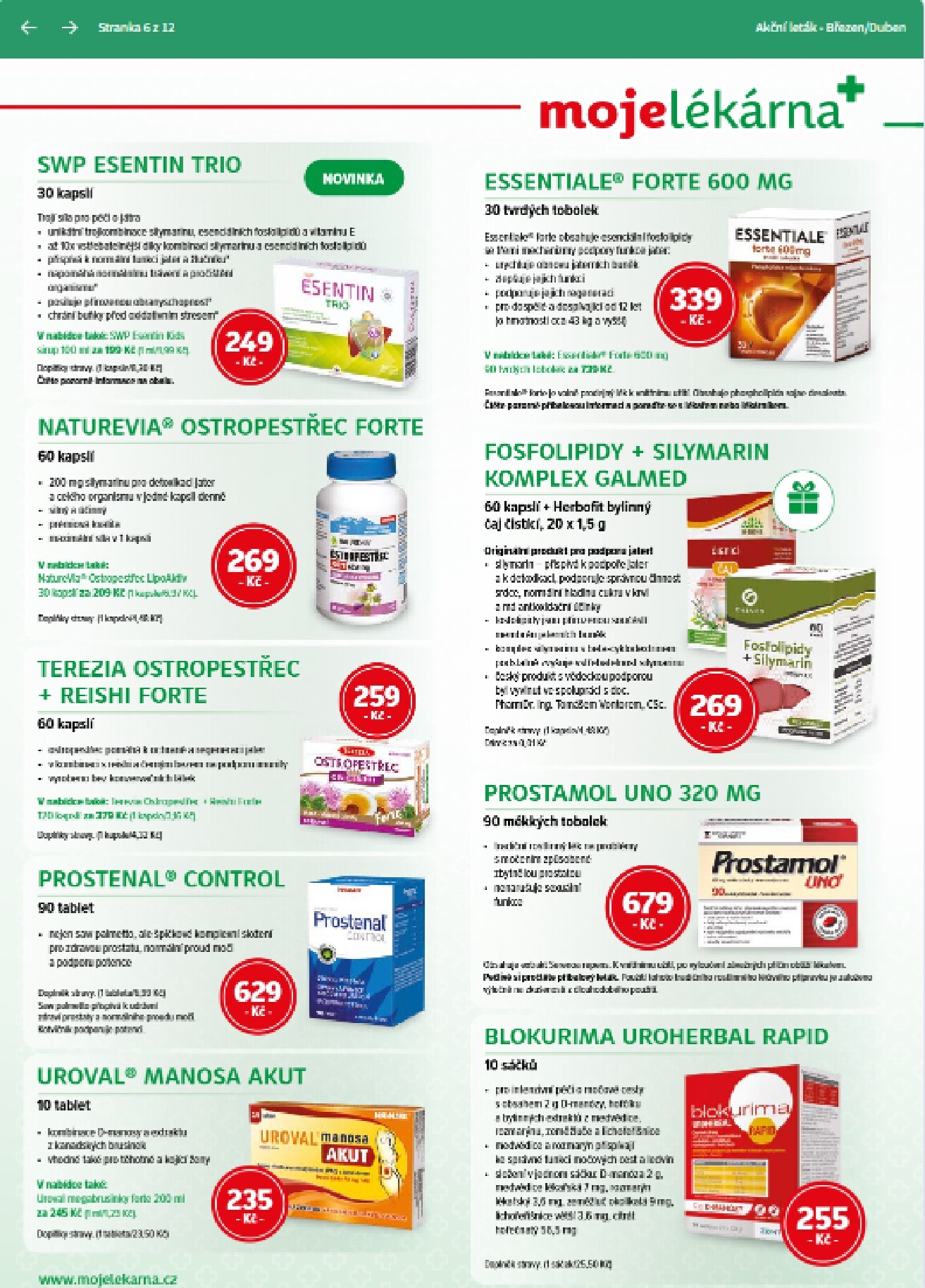 moje-lekarna - Moje lékarna leták platný od soboty 14.03.2026 do čtvrtka 30.04.2026 - page: 6