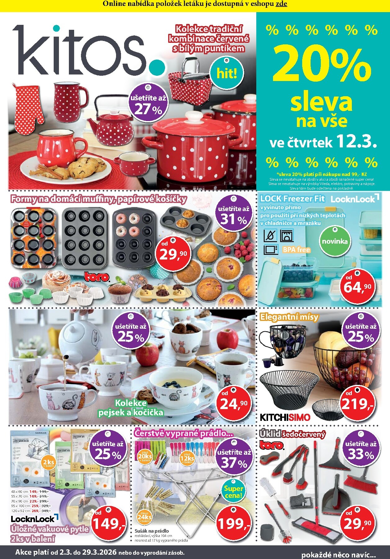 kitos-cz - Kitos leták platný od pondělí 02.03.2026 do neděle 29.03.2026