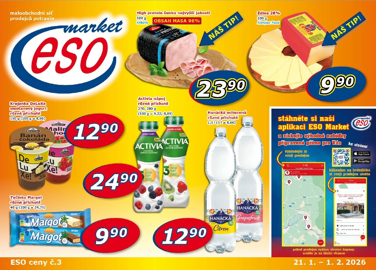 eso-market - Aktuální leták ESO MARKET od 21.01. do 01.02.