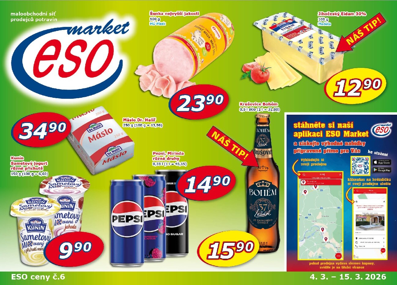 eso-market - ESO MARKET leták platný od středy 04.03.2026 do neděle 15.03.2026