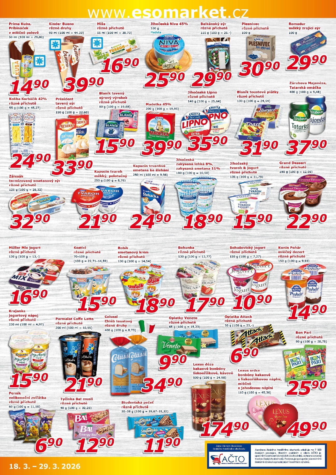 eso-market - ESO MARKET leták platný od středy 18.03.2026 do neděle 29.03.2026 - page: 3