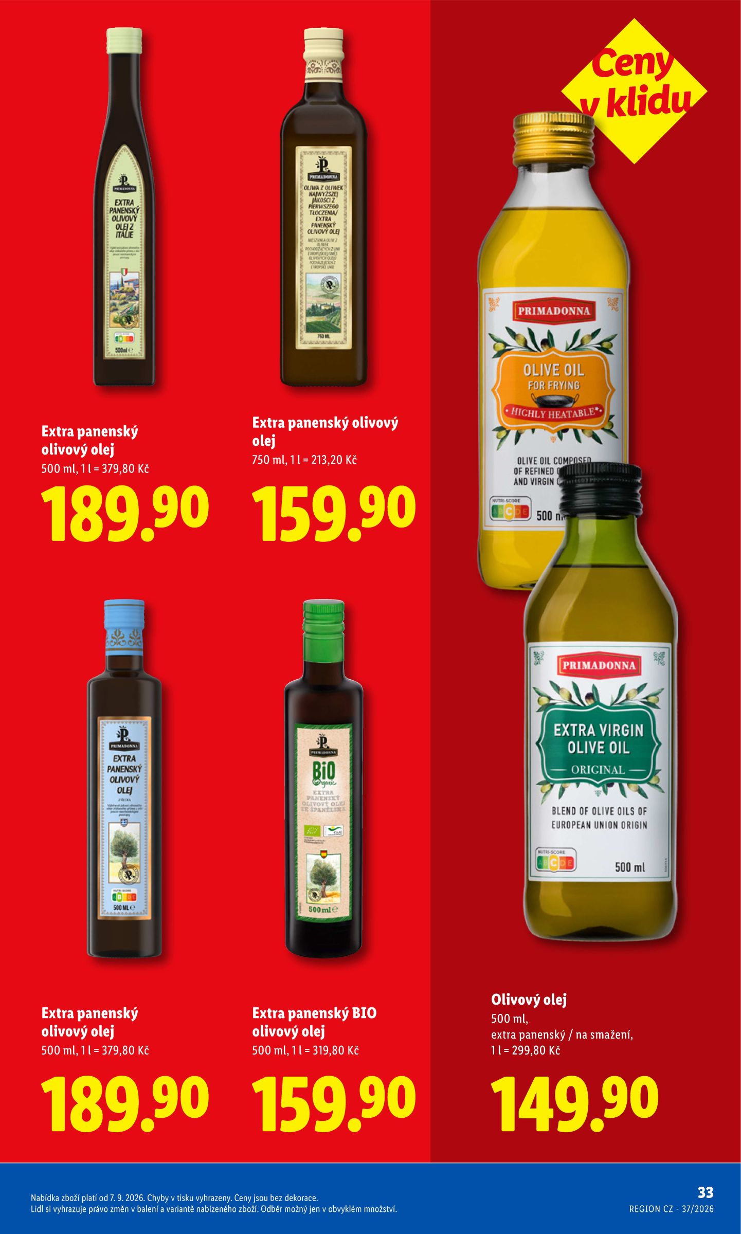 lidl - Aktuální Lidl - Ceny v klidu leták platný od pondělí 07.09.2026 do pondělí 30.11.2026 - page: 33