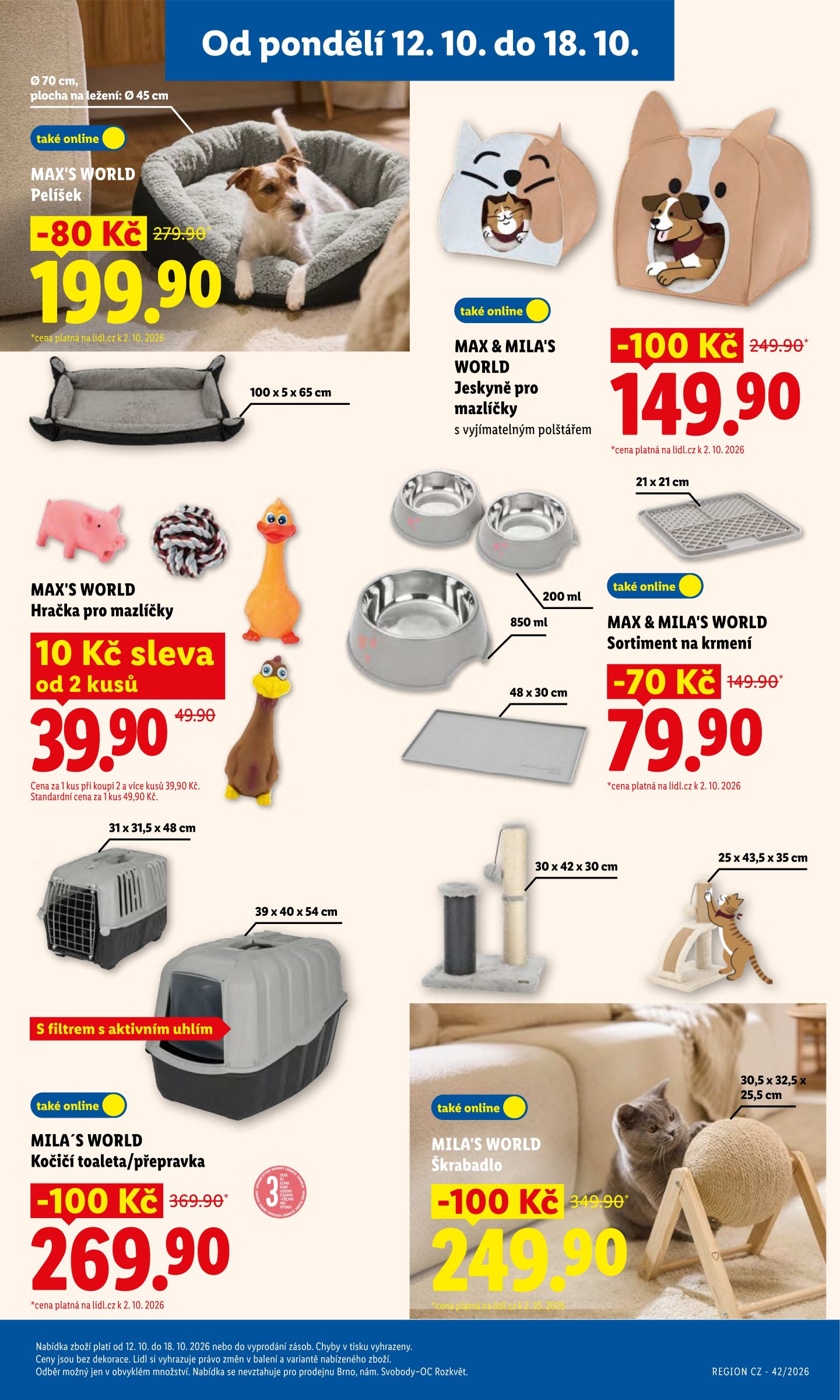 lidl - Lidl - Max & Mila's World leták na příští týden od pondělí 12.10.2026 do neděle 18.10.2026 - page: 3