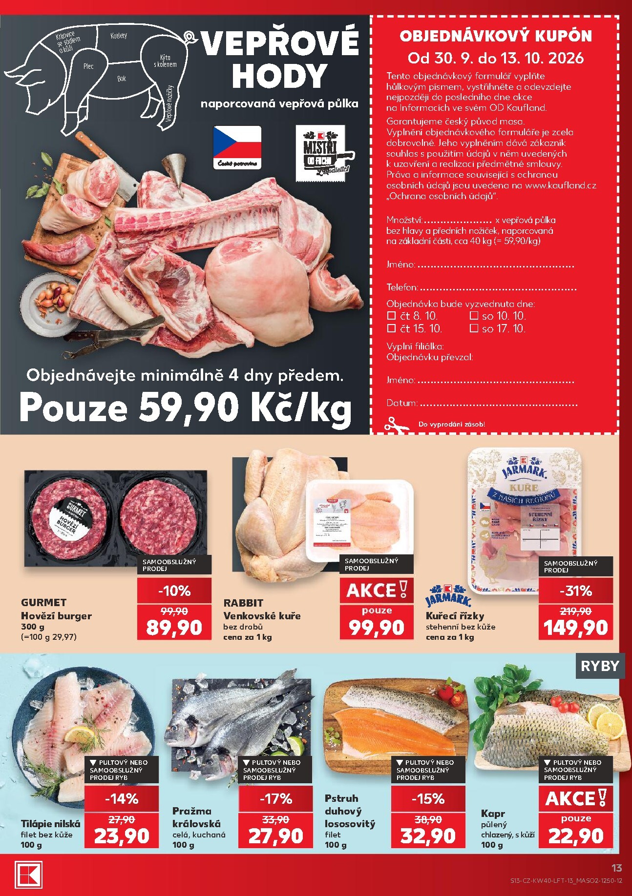 kaufland - Budoucí Kaufland - Brno leták platný od středy 30.09.2026 do úterý 06.10.2026 - page: 13