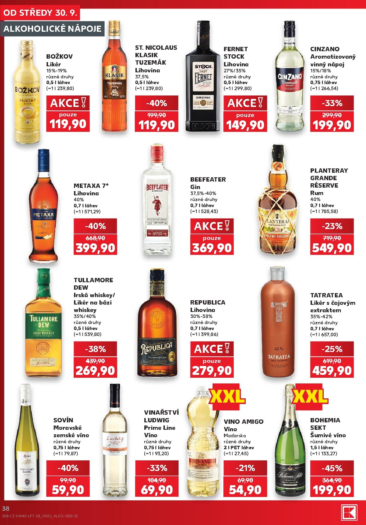 kaufland - Budoucí Kaufland - Kolín leták platný od středy 30.09.2026 do úterý 06.10.2026 - page: 38