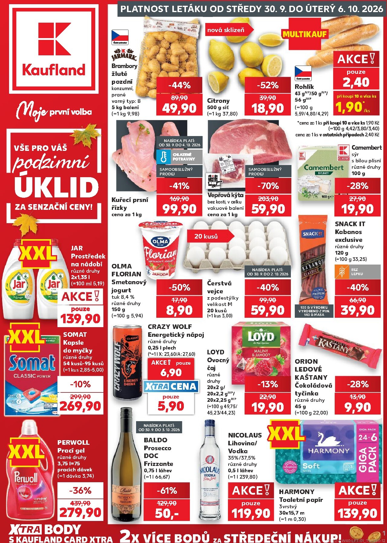 kaufland - Budoucí Kaufland - Kolín leták platný od středy 30.09.2026 do úterý 06.10.2026