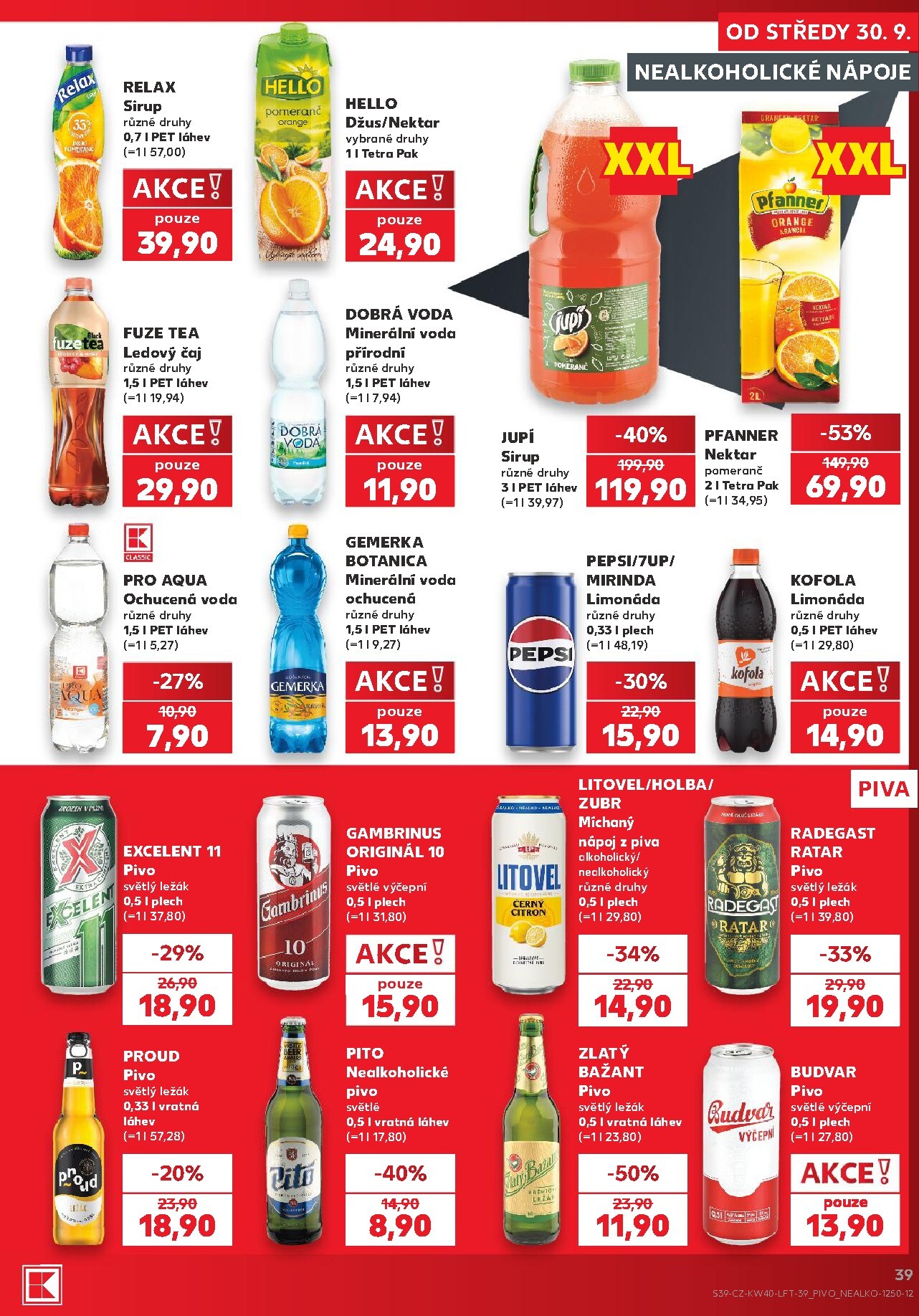 kaufland - Budoucí Kaufland - Kolín leták platný od středy 30.09.2026 do úterý 06.10.2026 - page: 39