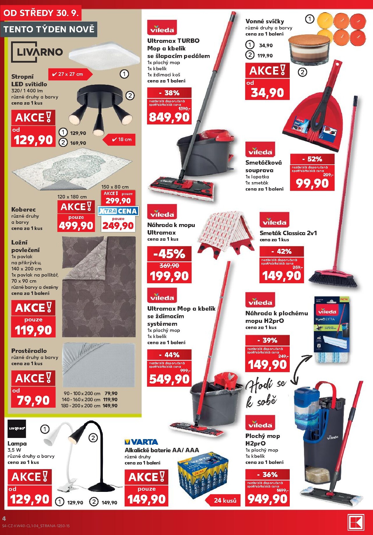 kaufland - Aktuální Kaufland - Kolín - Spotřební zboží leták platný od středy 30.09.2026 do úterý 06.10.2026 - page: 4