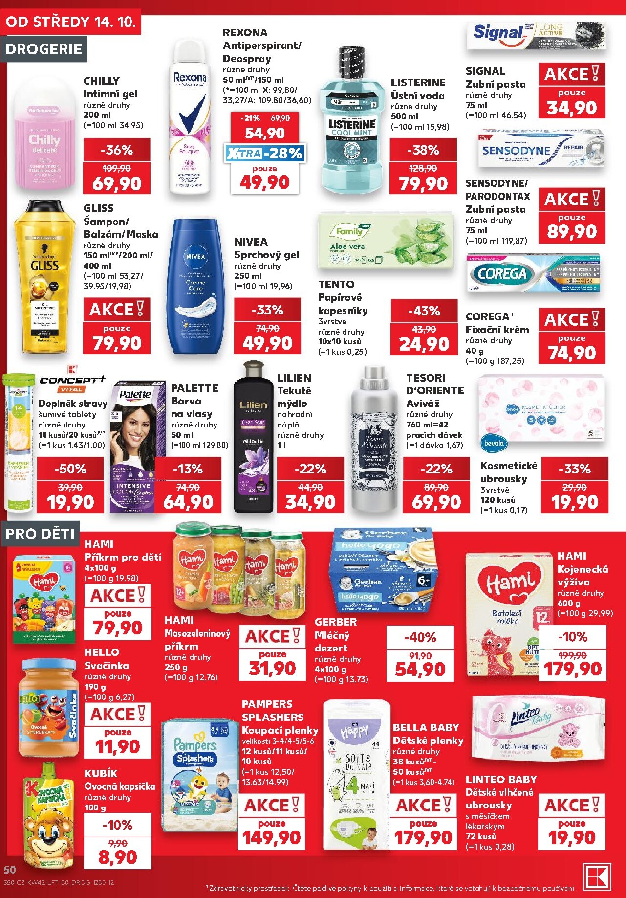 kaufland - Kaufland - Ostrava leták na příští týden od středy 14.10.2026 do úterý 20.10.2026 - page: 50