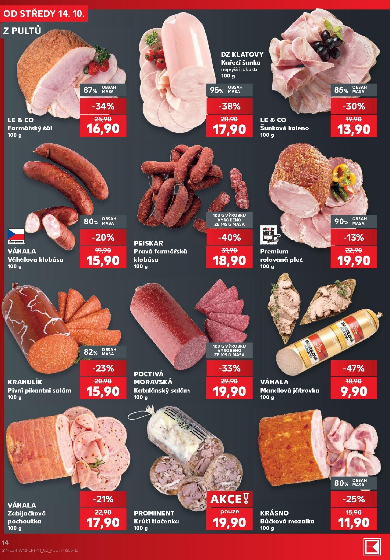kaufland - Kaufland - Kolín leták na příští týden od středy 14.10.2026 do úterý 20.10.2026 - page: 14
