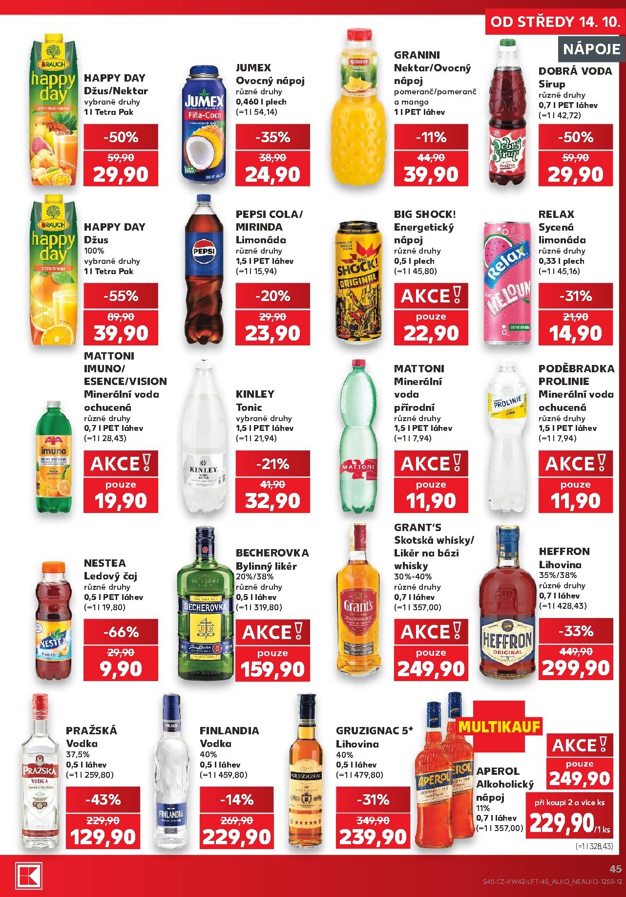 kaufland - Kaufland - Kolín leták na příští týden od středy 14.10.2026 do úterý 20.10.2026 - page: 45