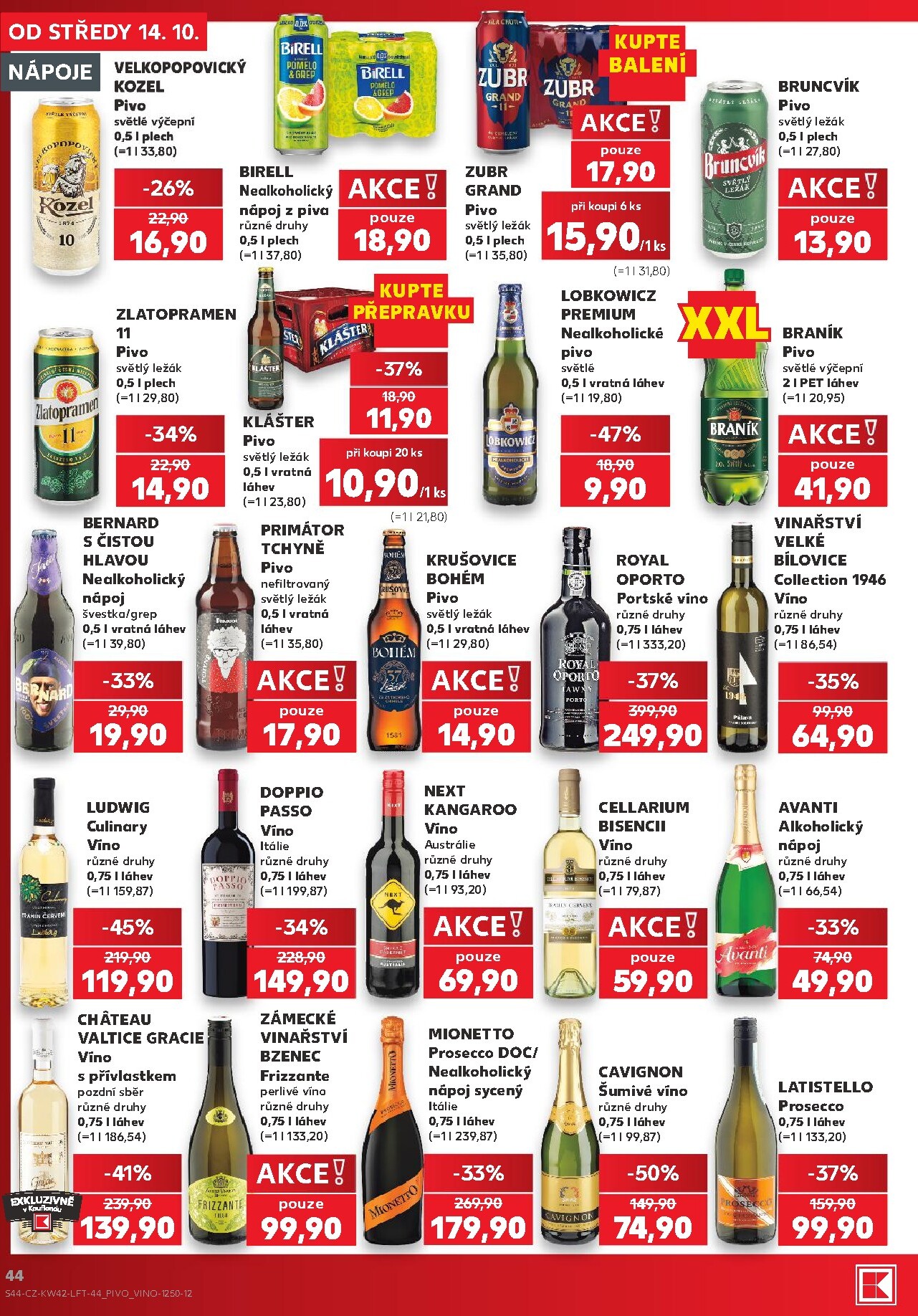 kaufland - Kaufland - Kolín leták na příští týden od středy 14.10.2026 do úterý 20.10.2026 - page: 44