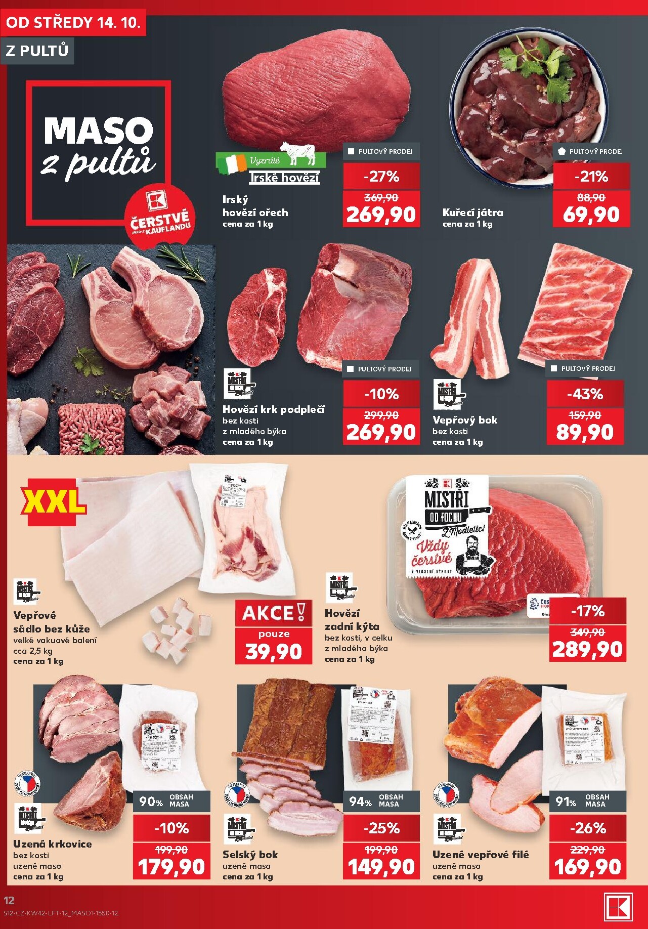 kaufland - Kaufland - Praha 4 leták na příští týden od středy 14.10.2026 do úterý 20.10.2026 - page: 12