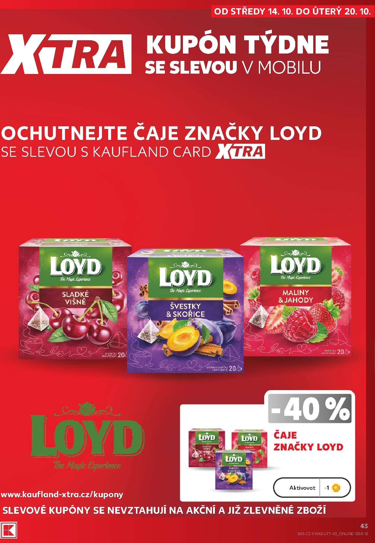 kaufland - Kaufland - Praha 4 leták na příští týden od středy 14.10.2026 do úterý 20.10.2026 - page: 43