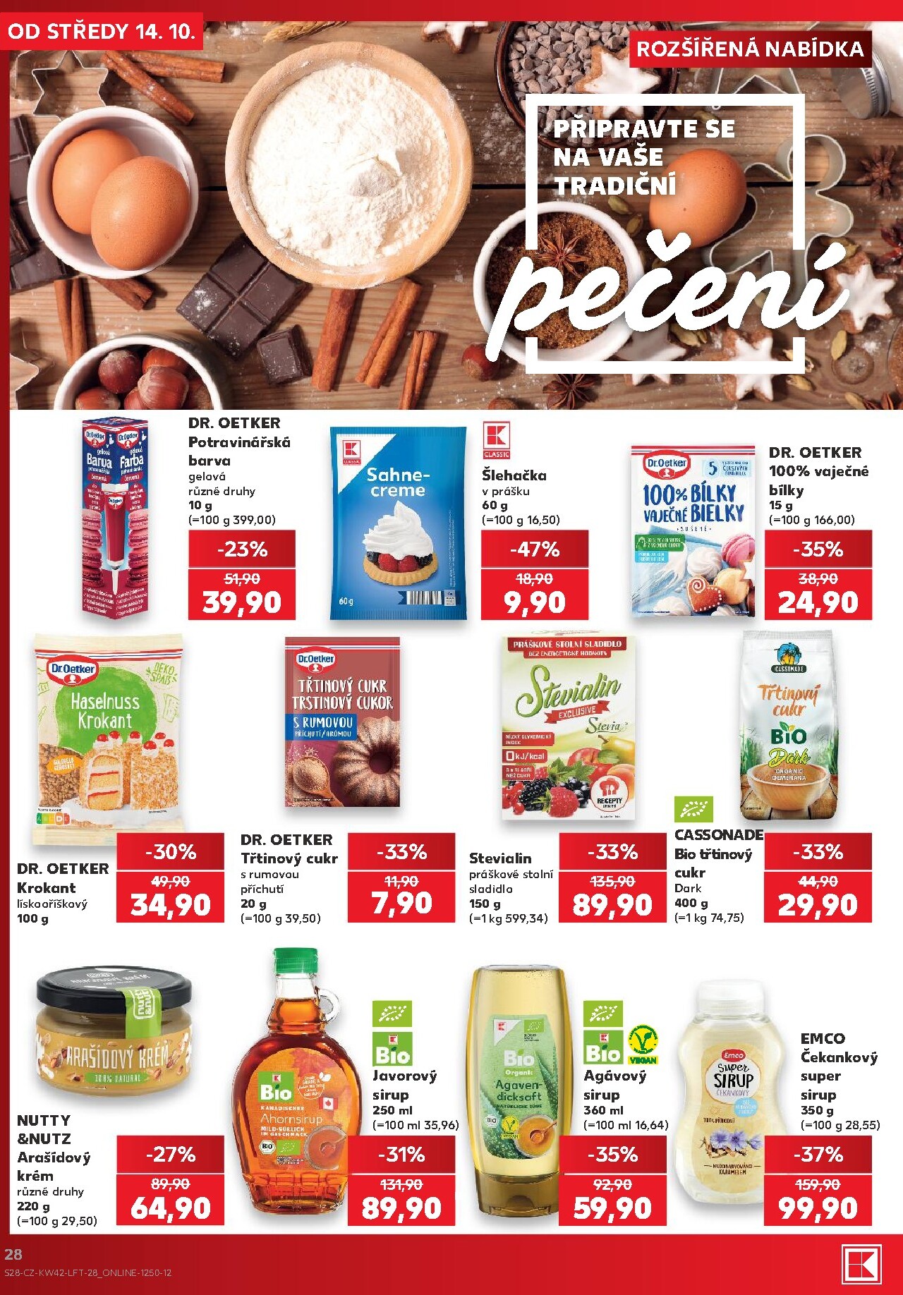 kaufland - Kaufland - Praha 4 leták na příští týden od středy 14.10.2026 do úterý 20.10.2026 - page: 28