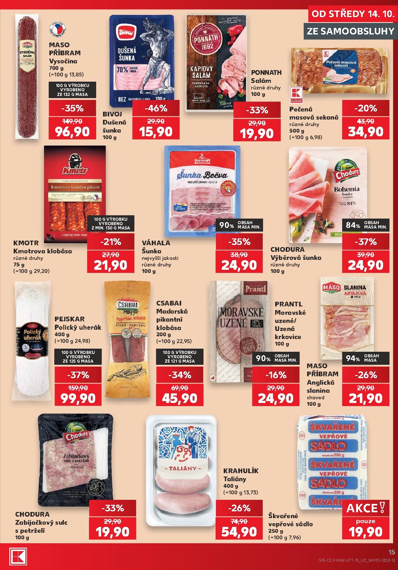 kaufland - Kaufland - Brno leták na příští týden od středy 14.10.2026 do úterý 20.10.2026 - page: 15