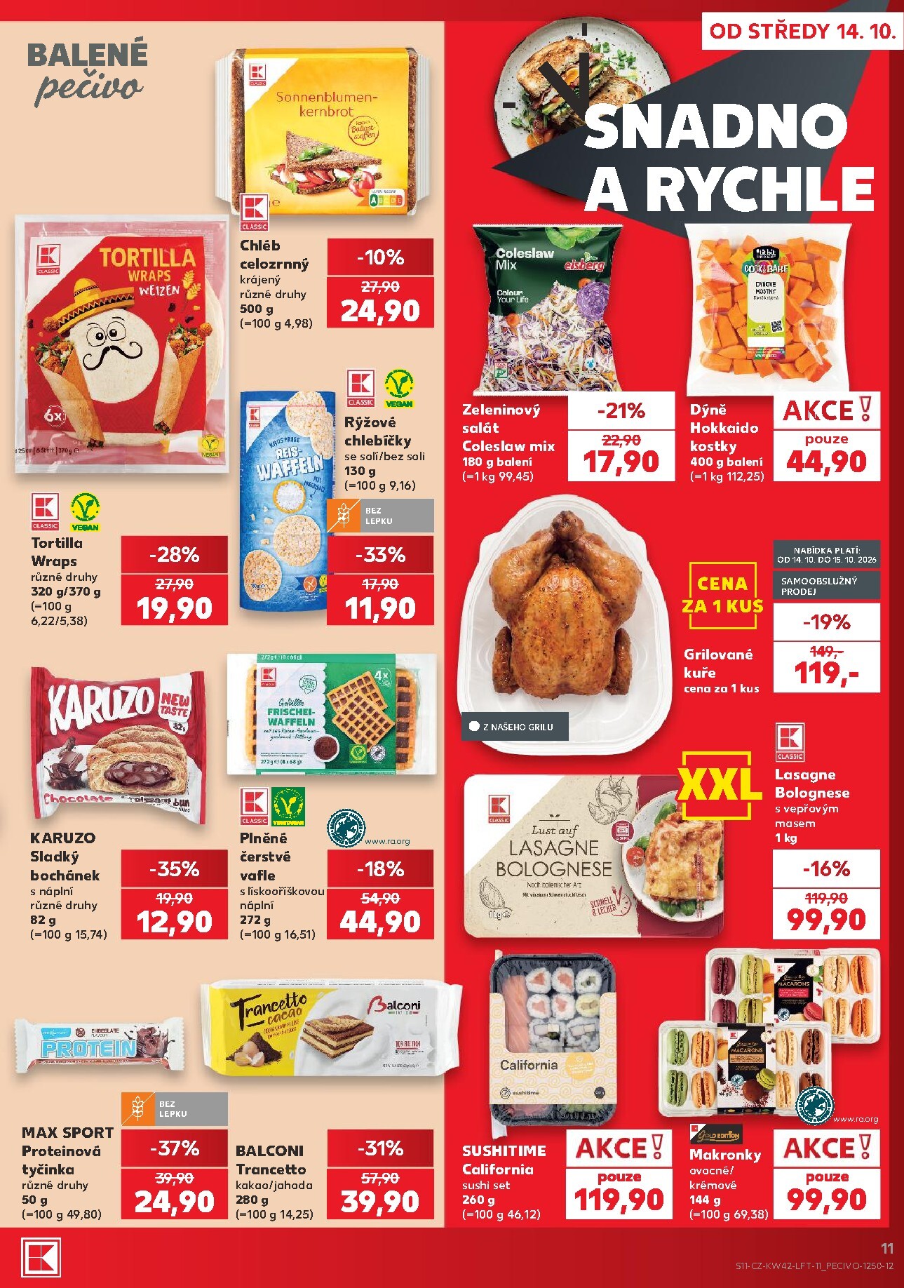 kaufland - Kaufland - Brno leták na příští týden od středy 14.10.2026 do úterý 20.10.2026 - page: 11