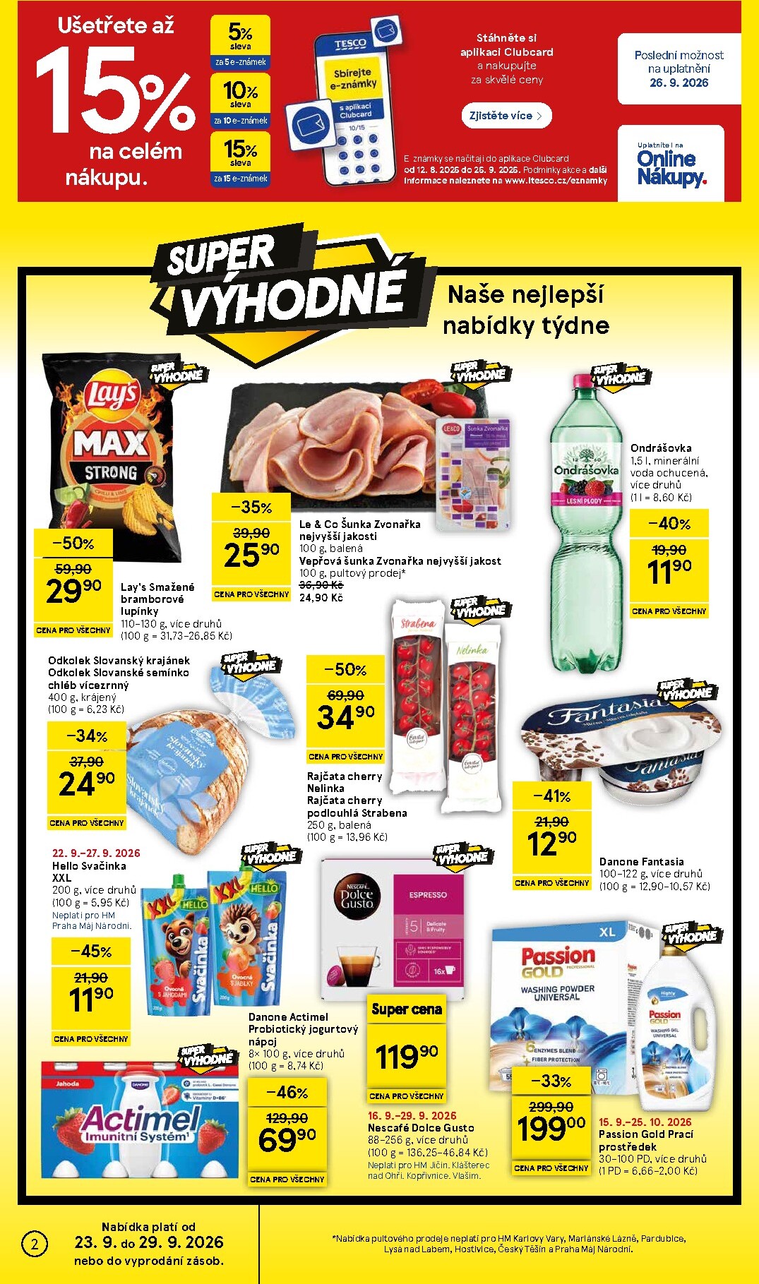tesco - Budoucí Tesco leták platný od středy 23.09.2026 do úterý 29.09.2026 - page: 2