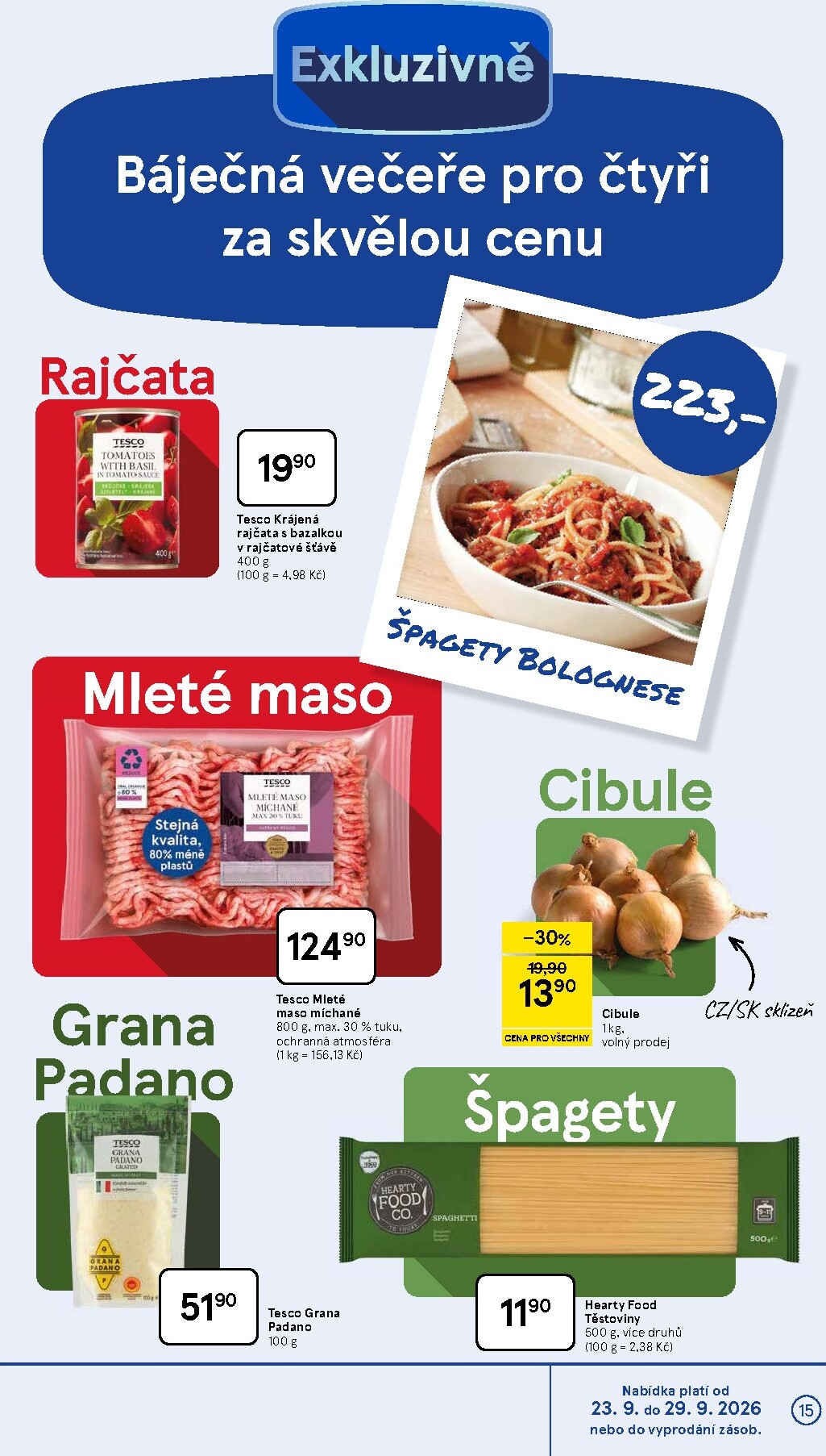 tesco - Budoucí Tesco leták platný od středy 23.09.2026 do úterý 29.09.2026 - page: 15