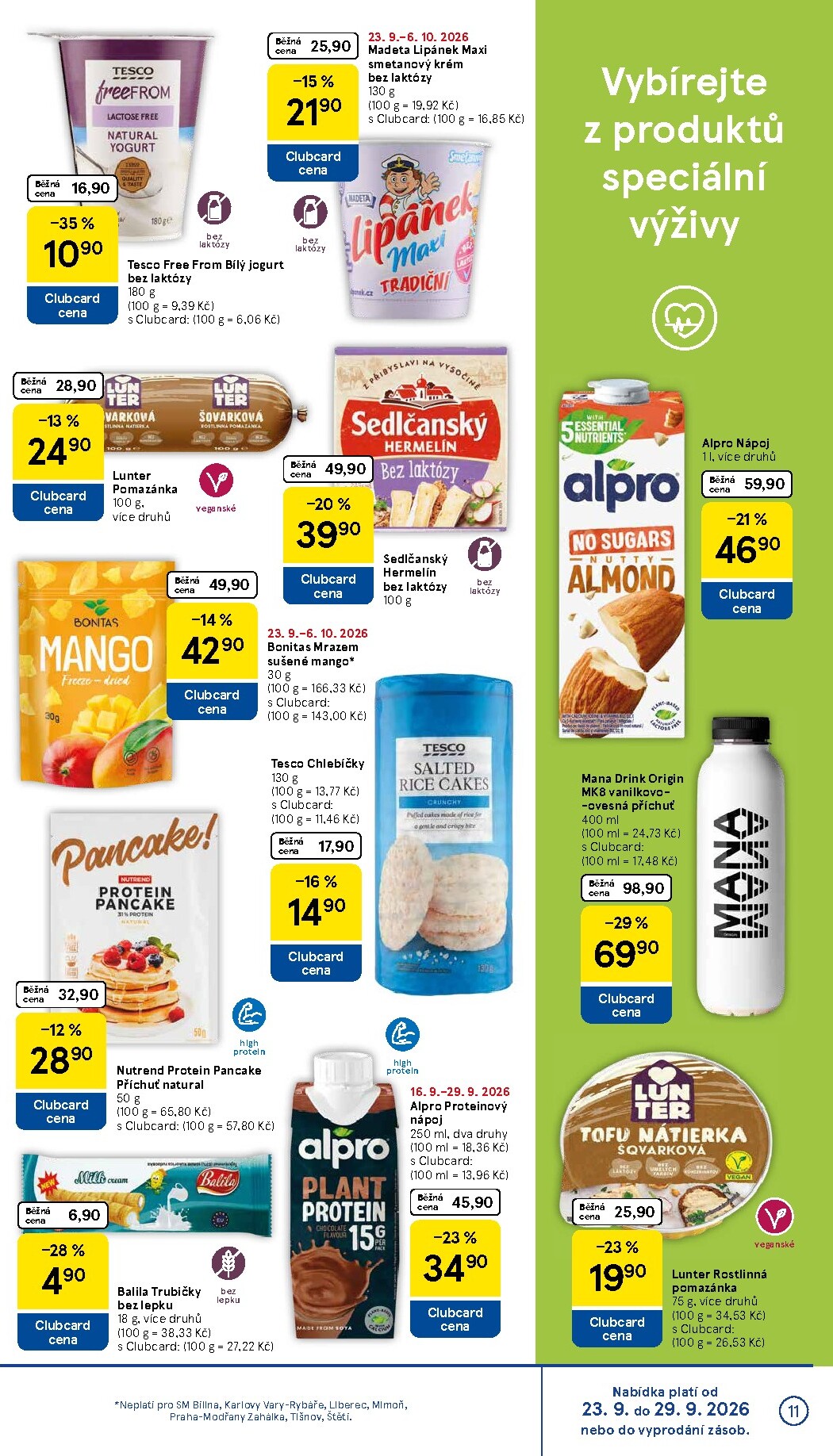tesco - Aktuální Tesco supermarket leták platný od středy 23.09.2026 do úterý 29.09.2026 - page: 11
