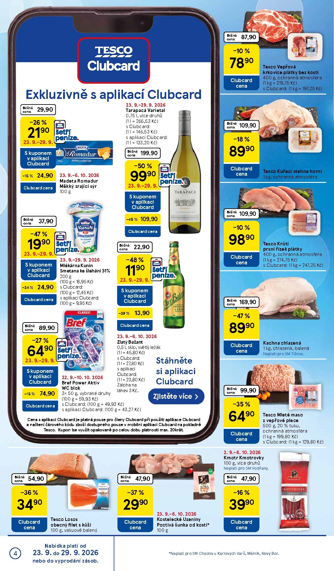 tesco - Aktuální Tesco supermarket leták platný od středy 23.09.2026 do úterý 29.09.2026 - page: 4