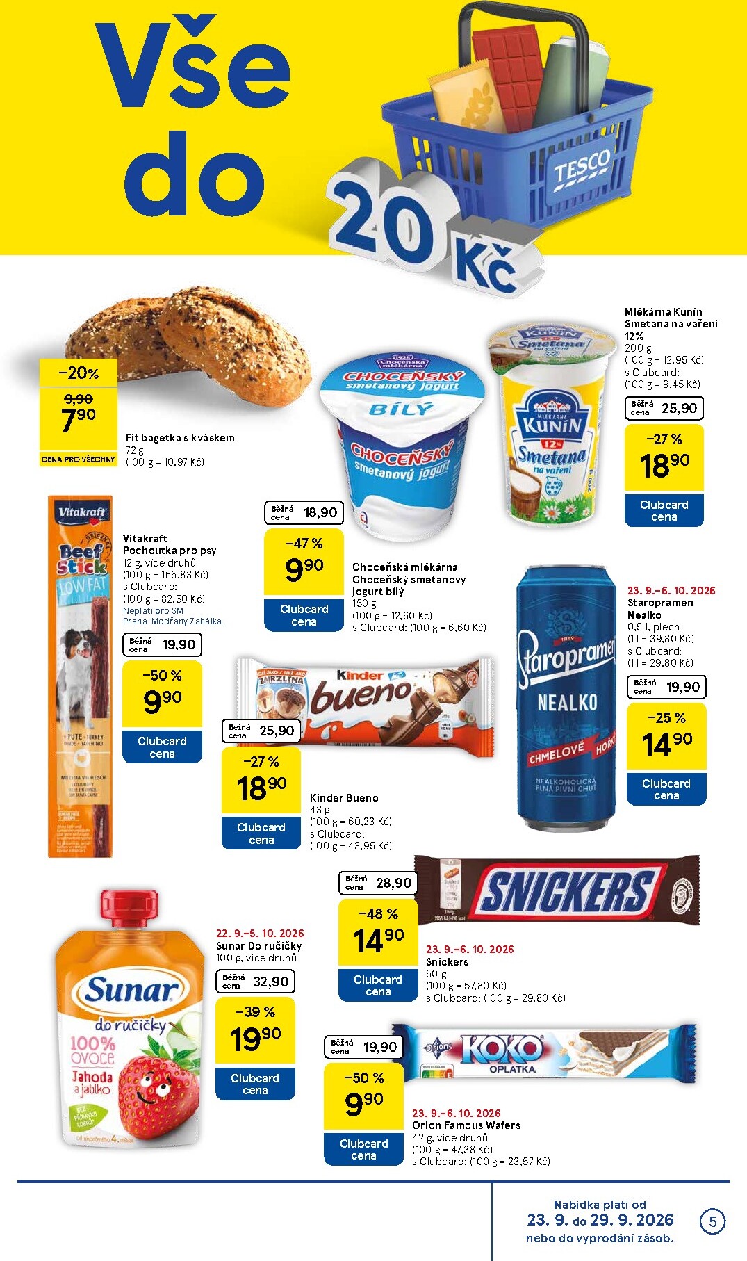 tesco - Aktuální Tesco supermarket leták platný od středy 23.09.2026 do úterý 29.09.2026 - page: 5